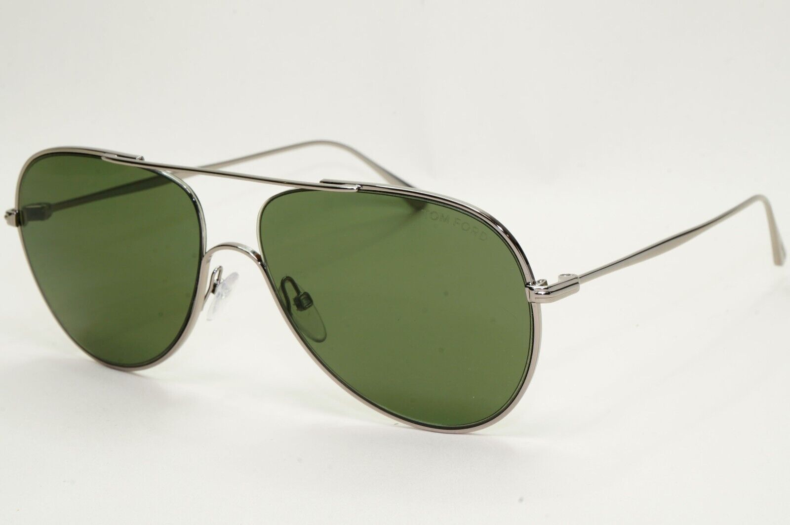 Tom Ford Sunglasses Anthony Gunmetal Dark Green Metal Pilot FT0695 TF 695 14N