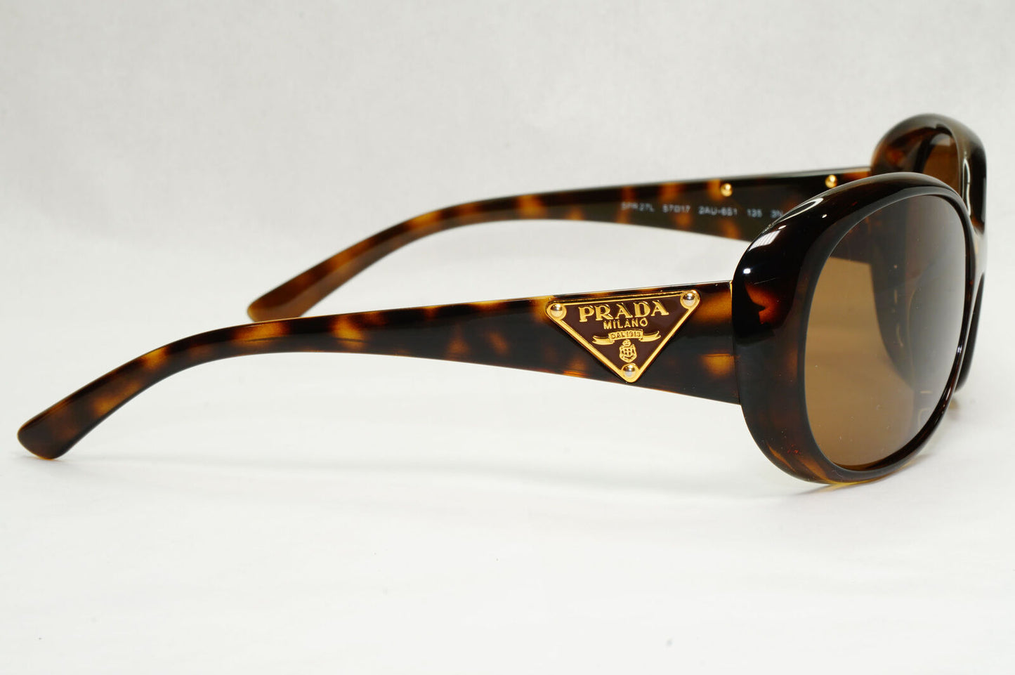 Prada Sunglasses 2010 Triangle Logo Brown Tortoise PR27LS SPR 27L 2AU-6S1 200124