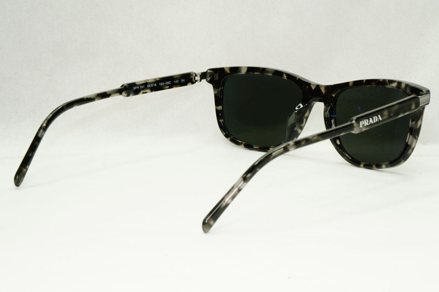 Prada Sunglasses Glass Lens Grey Tortoiseshell Havana PR18YS SPR 18Y 19A-09C