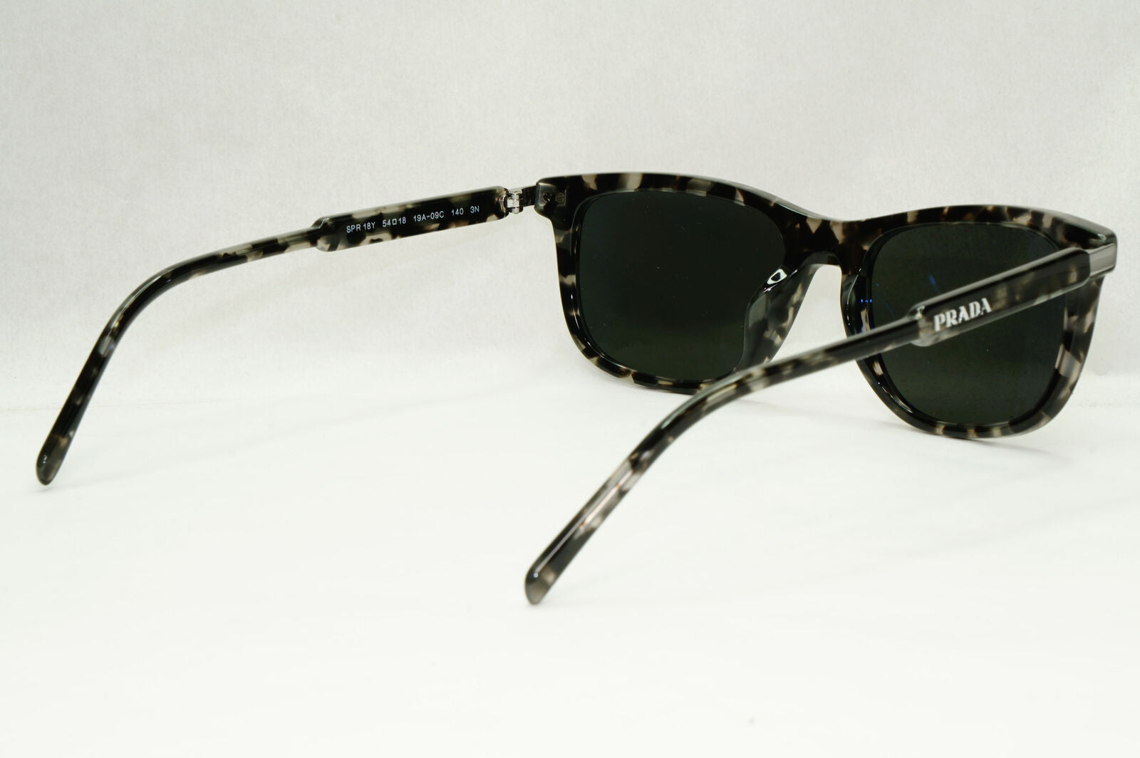 Prada Sunglasses Glass Lens Grey Tortoiseshell Havana PR18YS SPR 18Y 19A-09C