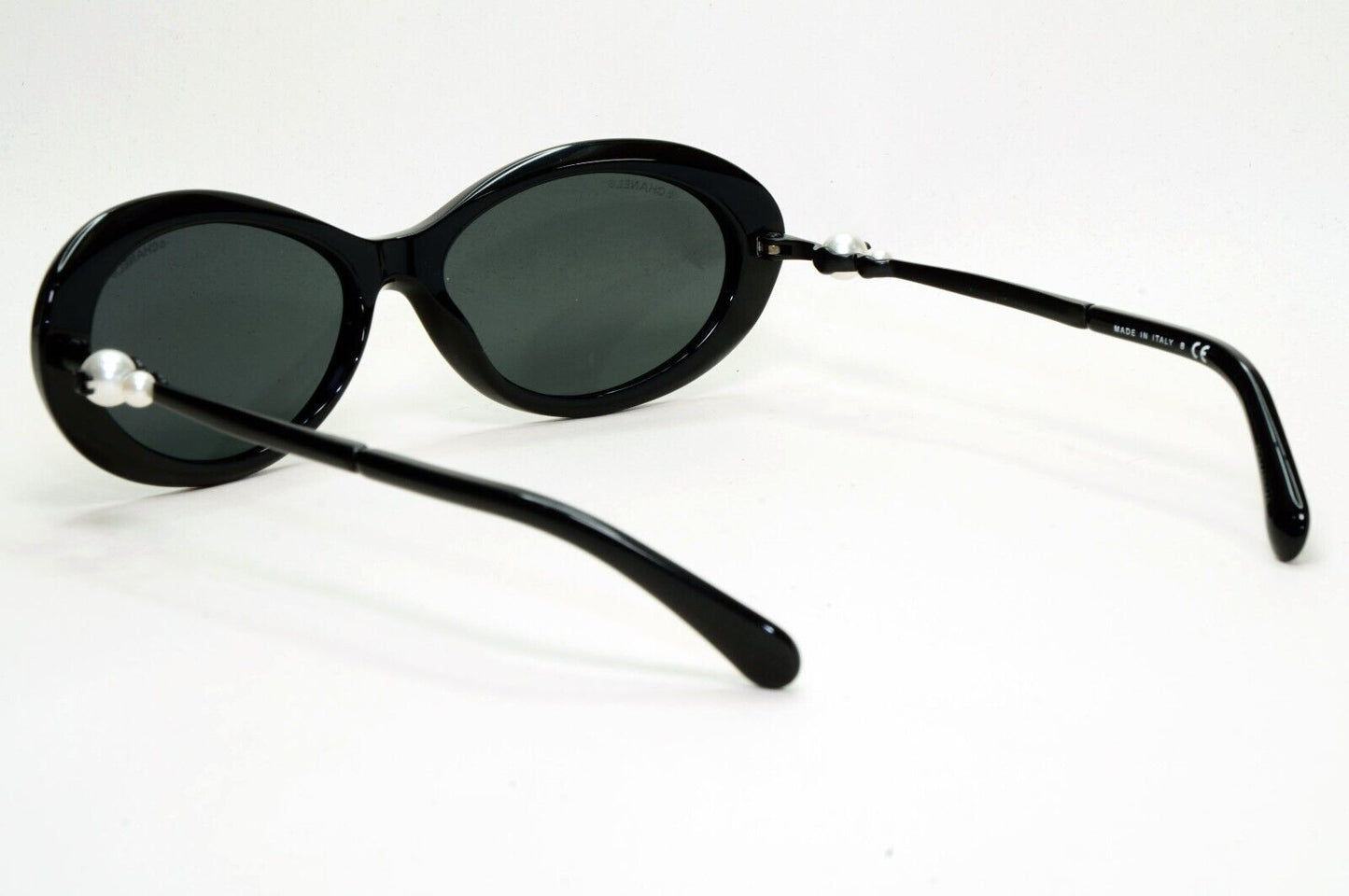 Chanel Sunglasses Pearl Black Oval 5428-H c.501/S4 56mm