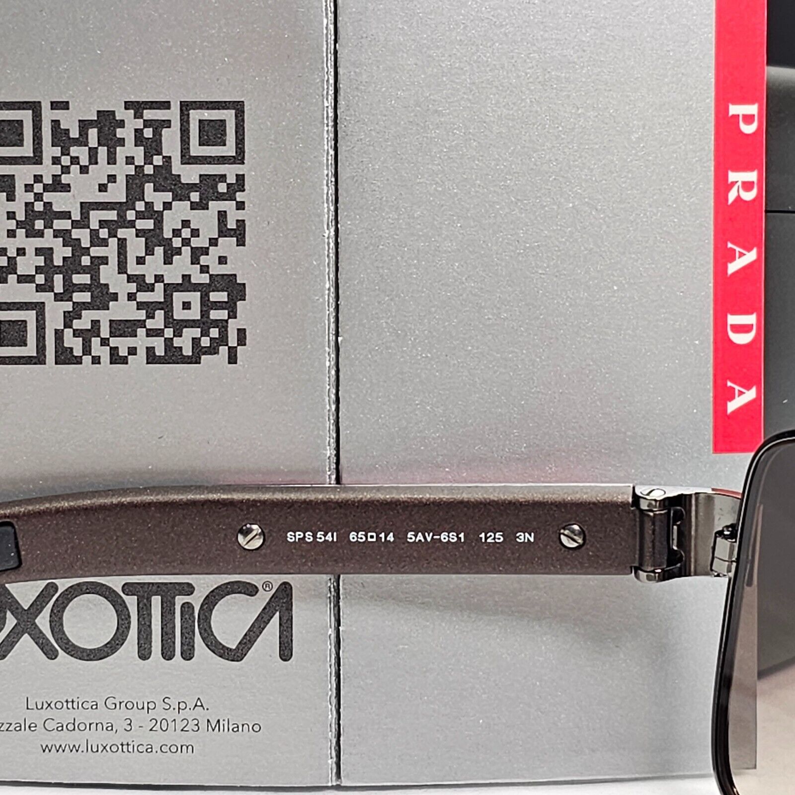 Prada Sunglasses Brown Gradient Wrap Navigator Square PS54IS SPS 54I 5AV-6S1 [a]