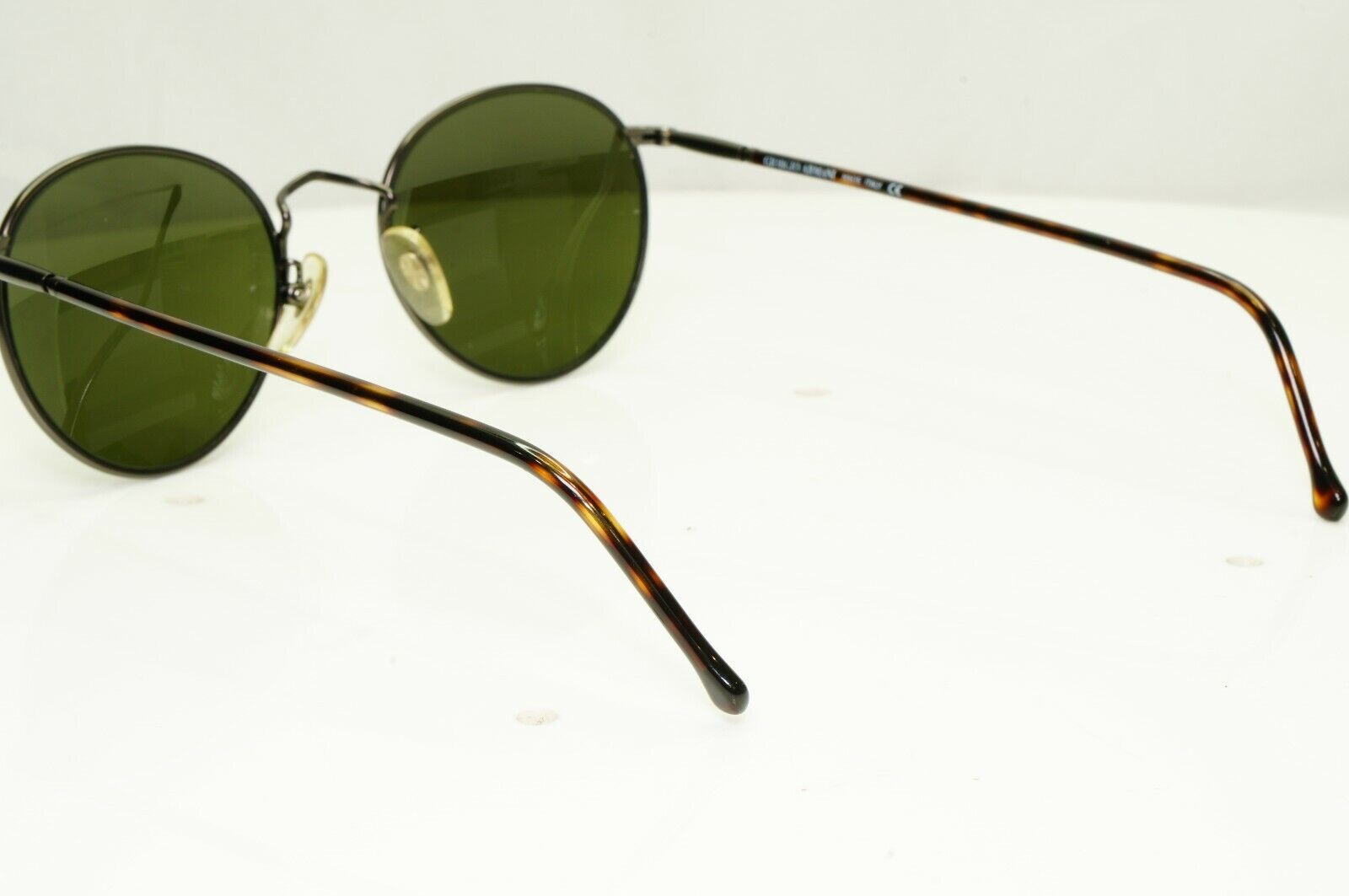 Giorgio Armani 1997 Vintage Sunglasses Gunmetal Green Mirror 639 905/36 49mm