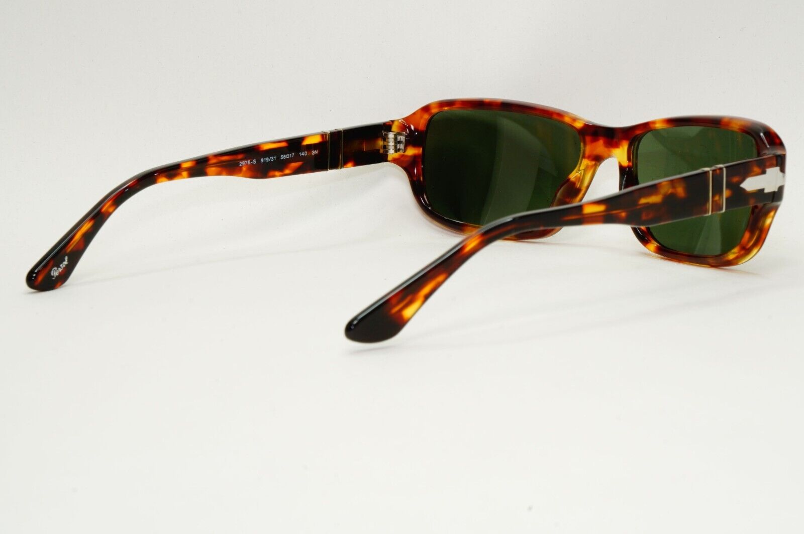 Persol Sunglasses 2012 Vintage Brown Tortoise Green Rectangle 2976-S 919/31 56mm