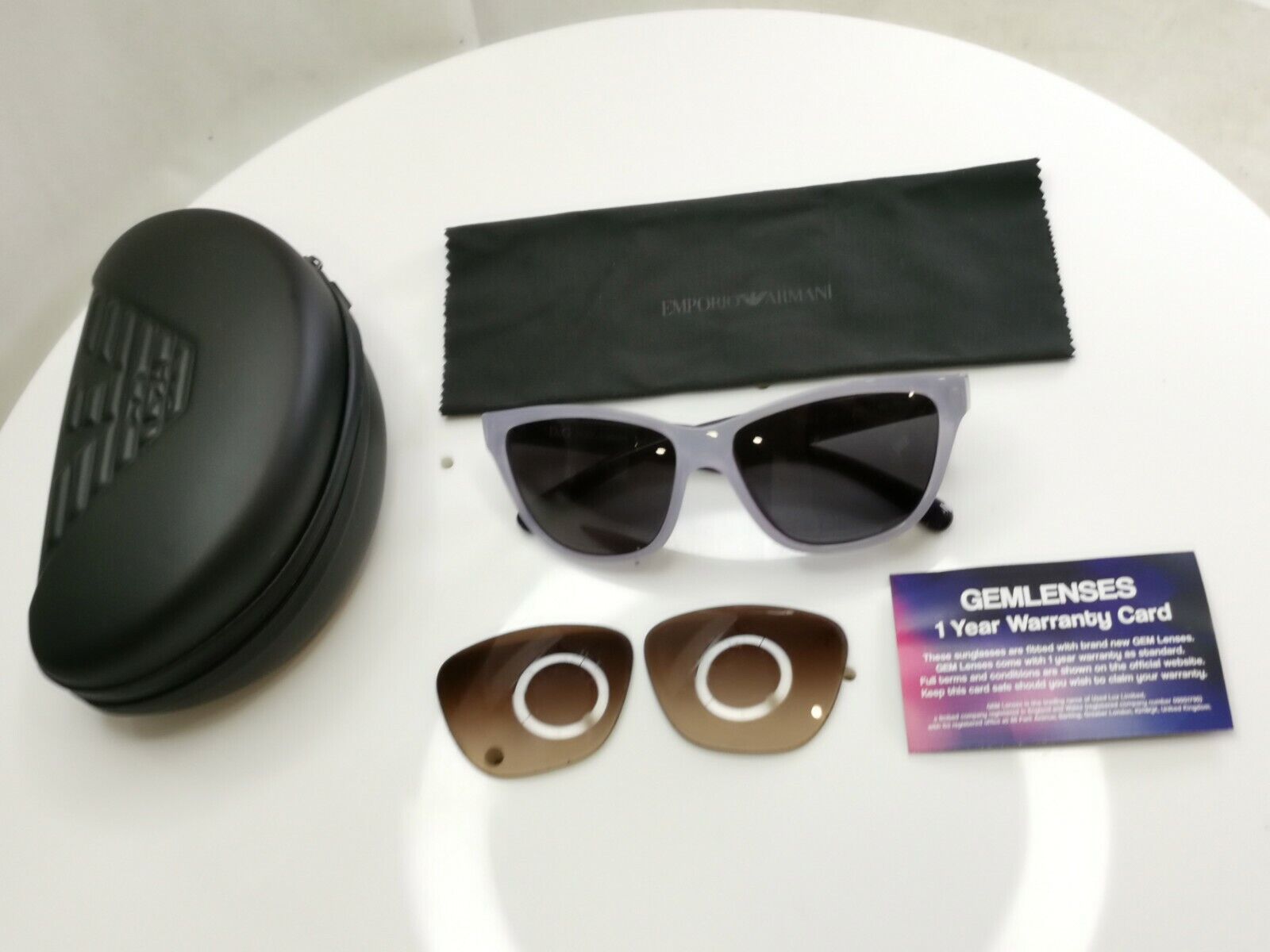 Dolce & Gabbana Ice Grey Purple Womens Sunglasses Square D&G 8072 1634/13 28475