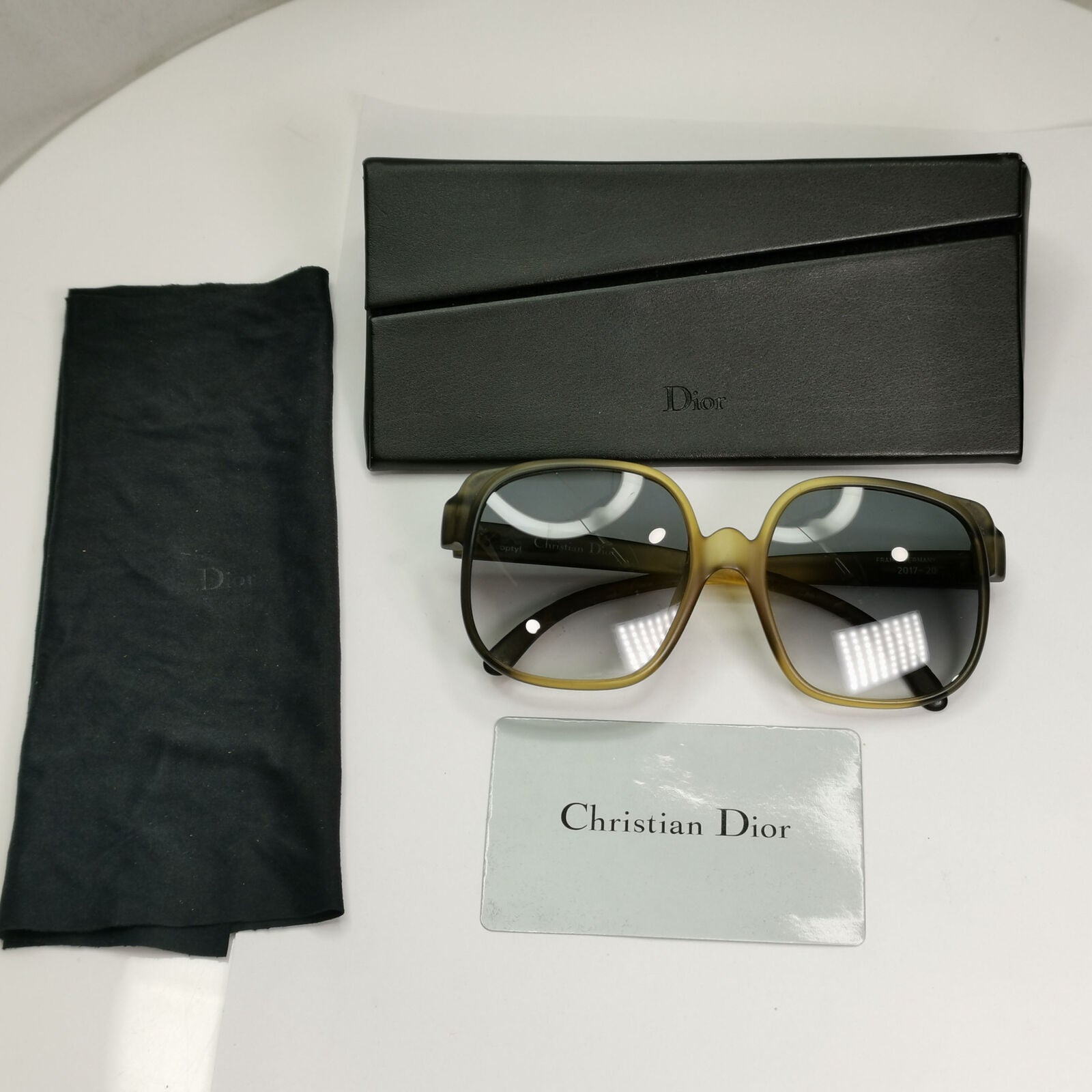 Christian Dior Green 1990s Germany Womens Vintage Sunglasses 2017 20 36393