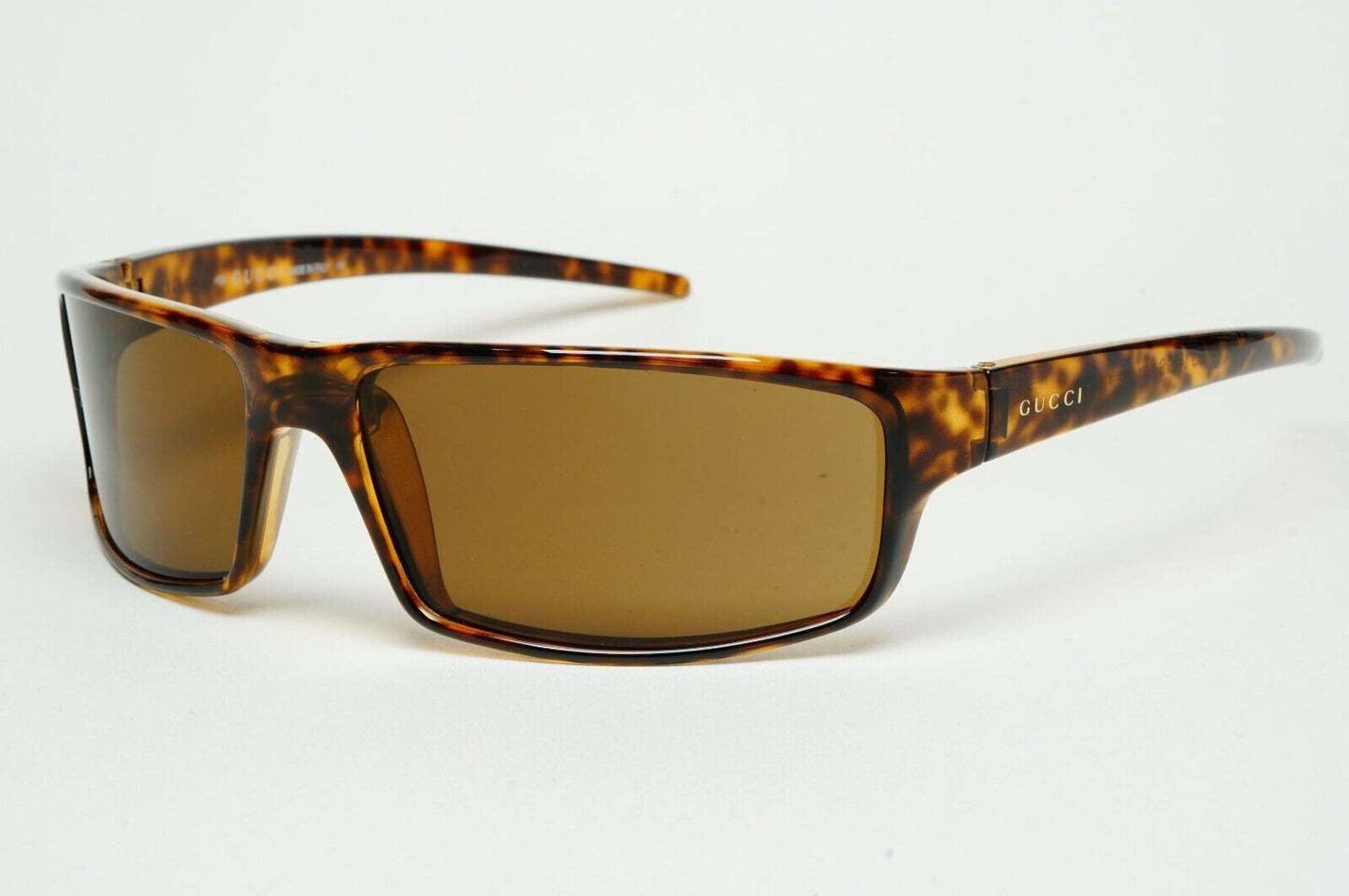 Gucci Sunglasses 1999 Vintage Brown Tortoiseshell Wrap GG 1425/S 676 250125