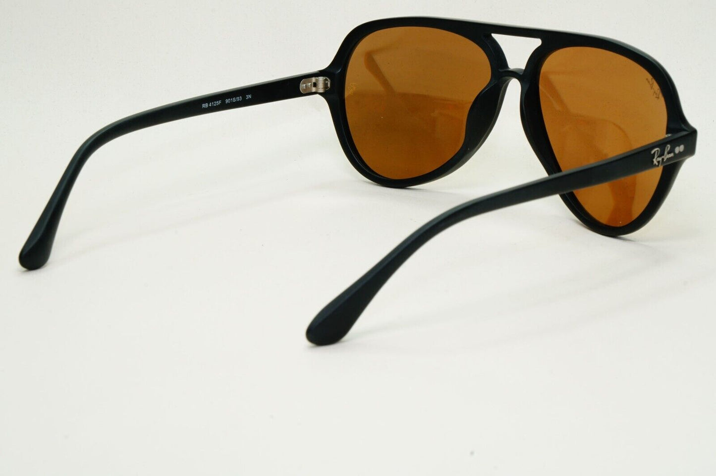 Ray-Ban Sunglasses 2010 Vintage CATS 5000 Rare Black Gold RB 4125-F 901S/93