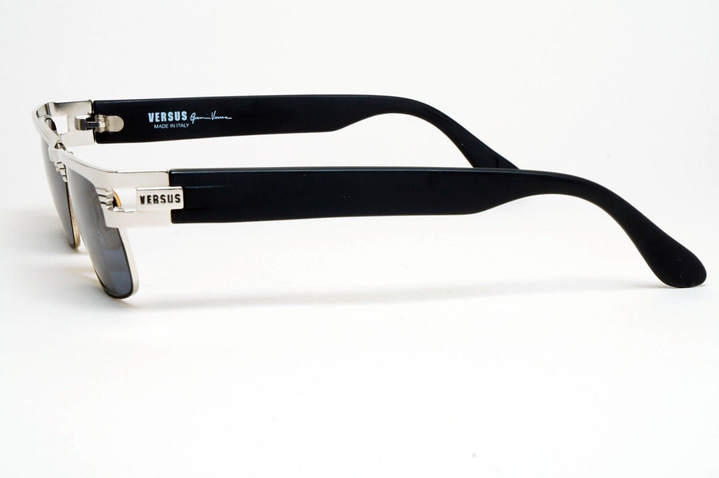 Versus Sunglasses 1996 by Gianni Versace Vintage Silver Black MOD F27 COL 62M