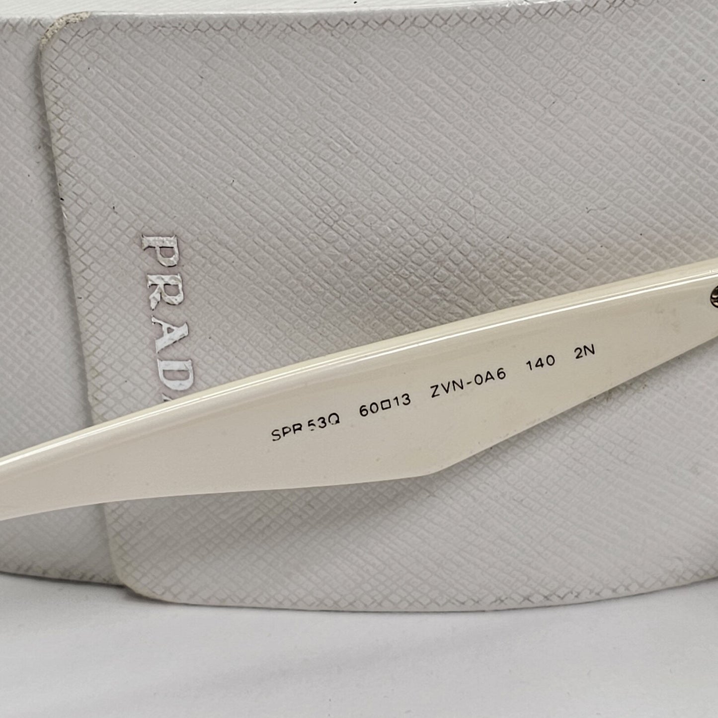 Prada Sunglasses Triangle Black White Pilot PR53QS SPR 53Q ZVN-0A6 60mm 151223