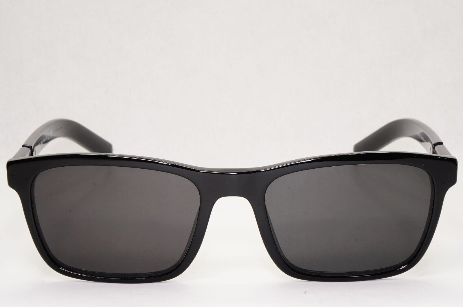 Prada Sunglasses Black Square Glossy Fashion PR16XV VPR 16X 1AB-1O1 55mm