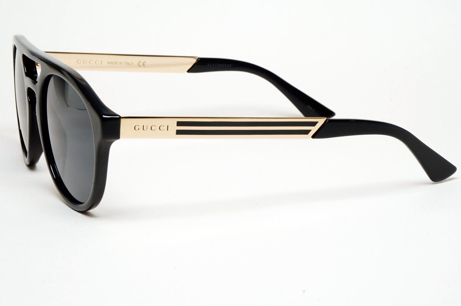 Gucci Sunglasses 2020 Black Gold grey Pilot GG0689S 001 53mm 250125