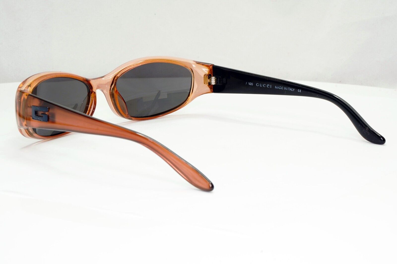 Gucci Sunglasses 1999 Vintage Brown Transparent Black GG 2456/S E3K 55mm 261024