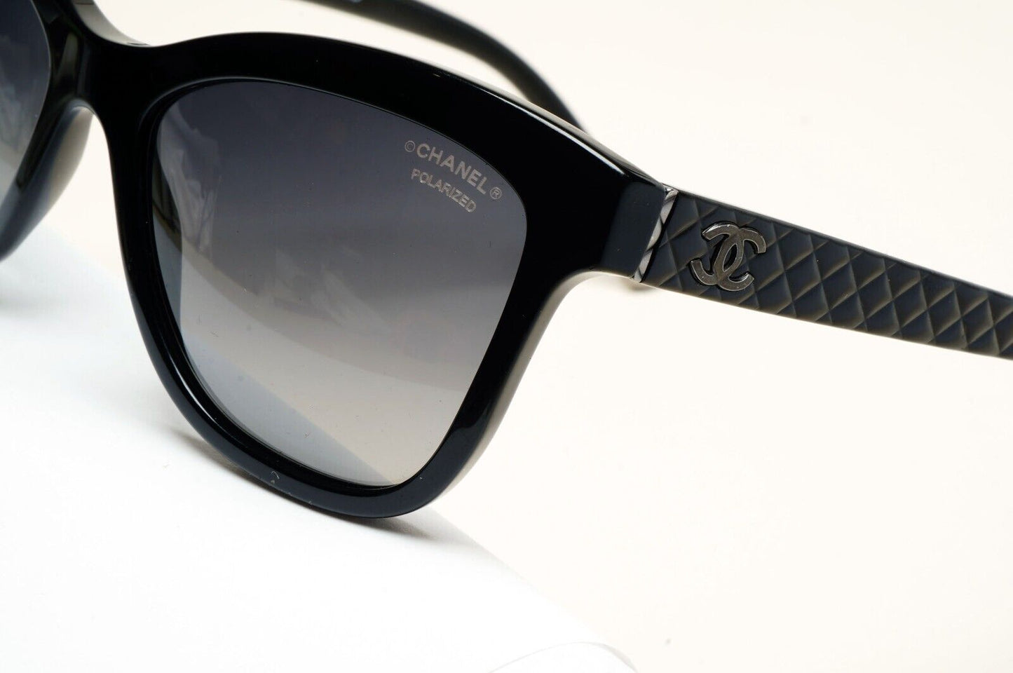 Chanel Sunglasses Polarized Black Grey Gradient Square 5330 c.501/S8 56mm 241124
