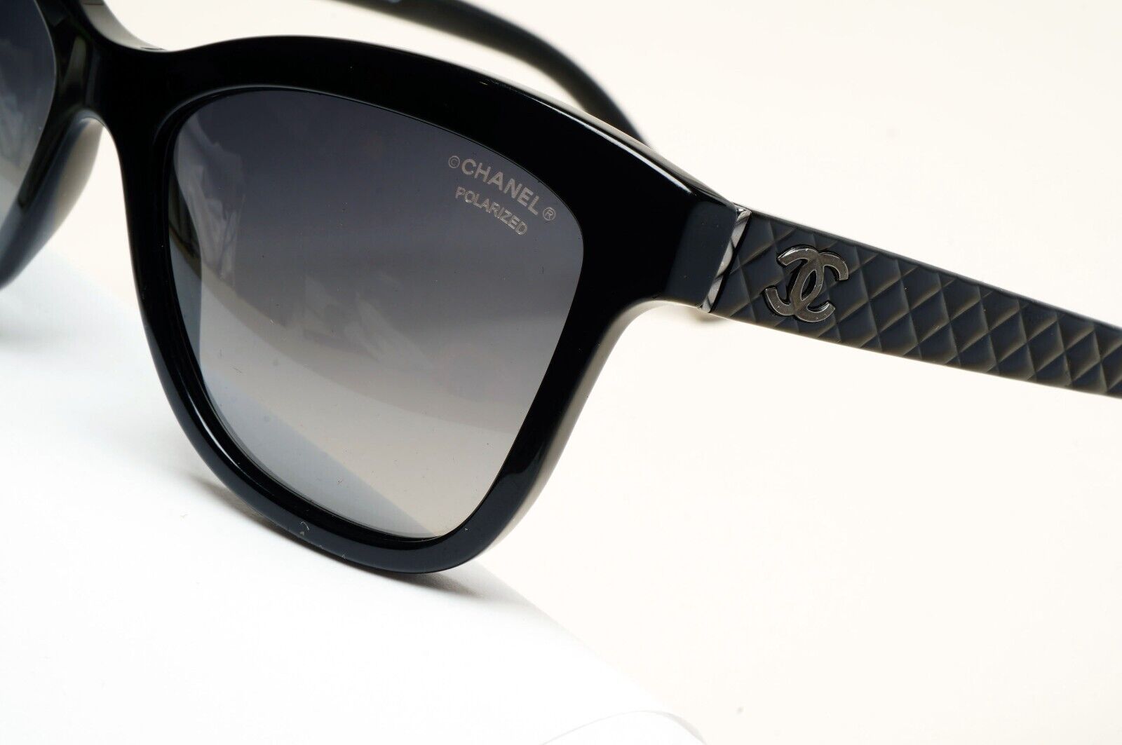 Chanel Sunglasses Polarized Black Grey Gradient Square 5330 c.501/S8 56mm 241124