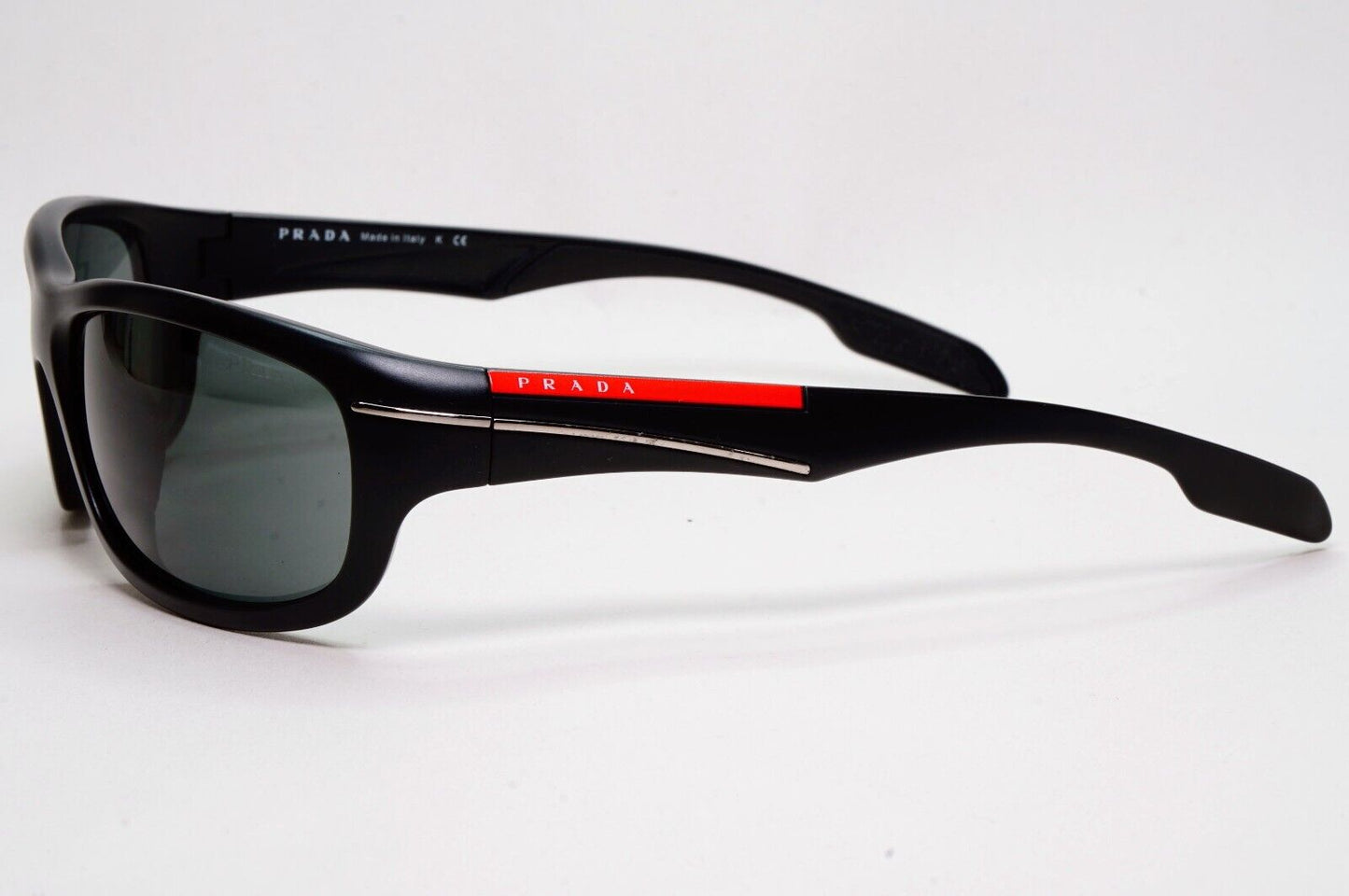 Prada Sunglasses 2011 Vintage Black Grey Wrap PS02NS SPS 02N 1BO-1A1 061024