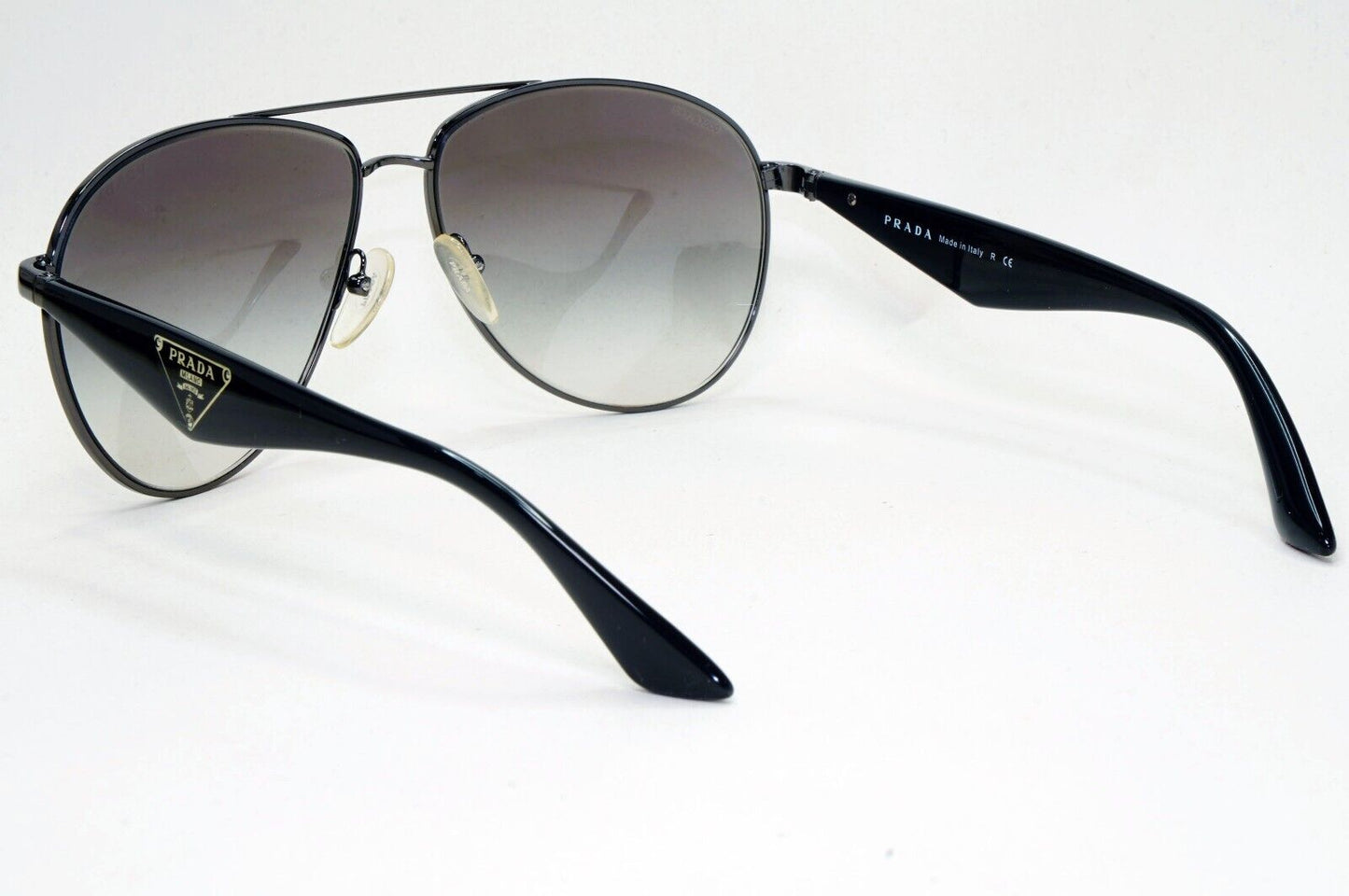 Prada Sunglasses Triangle Logo Pilot Black Grey PR53QS SPR 53Q 5AV-0A7 281024