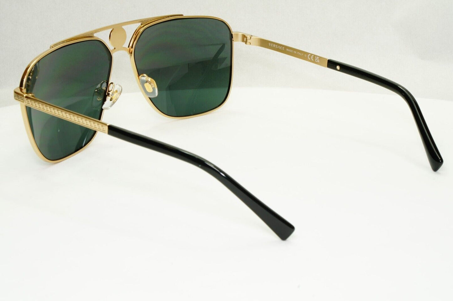 Versace Sunglasses Gold Black Medusa Square Metal MOD 2238 1436/87
