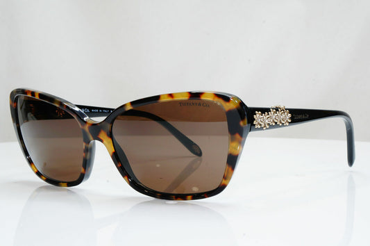 Authentic TIFFANY & CO Diamante Sunglasses GOLD FLOWERS TF 4069 8149/3G 26745