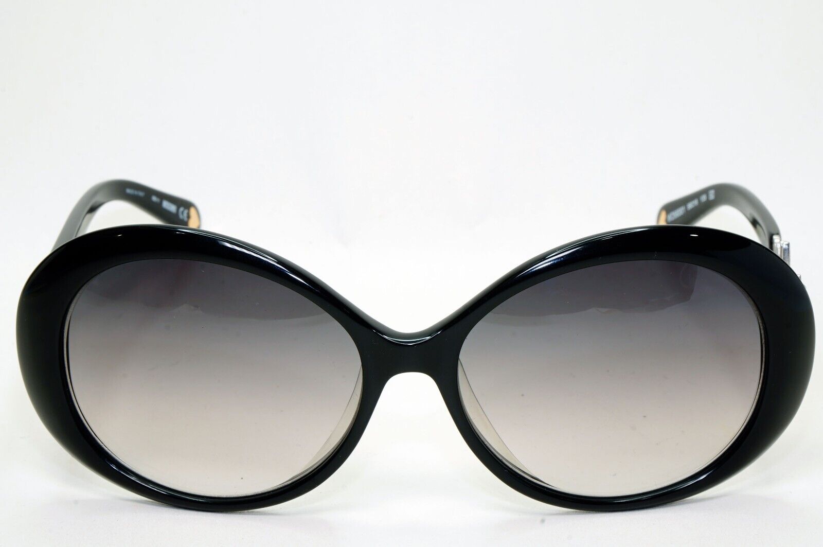Moschino Sunglasses 2005 Vintage Black Silver Grey Gradient MO583 01 101124