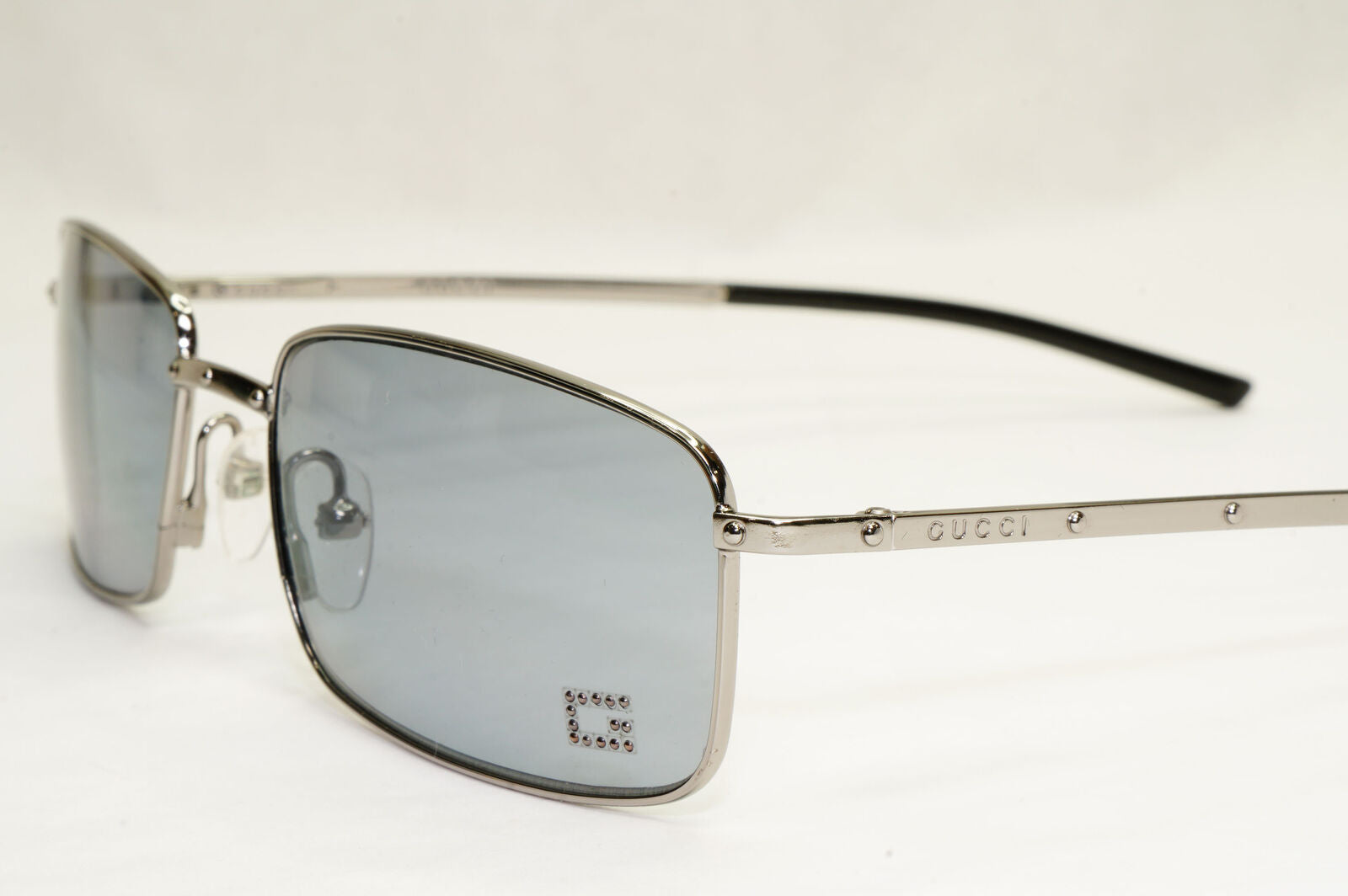 Gucci Sunglasses 2001 Vintage Square Silver Grey Retro GG 1753/N/S 6LB 200124