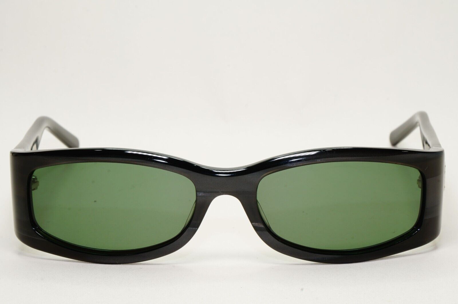 Gucci Sunglasses 1999 Vintage Grey Green Rectangle Crystal GG 2526/S AD7 051124