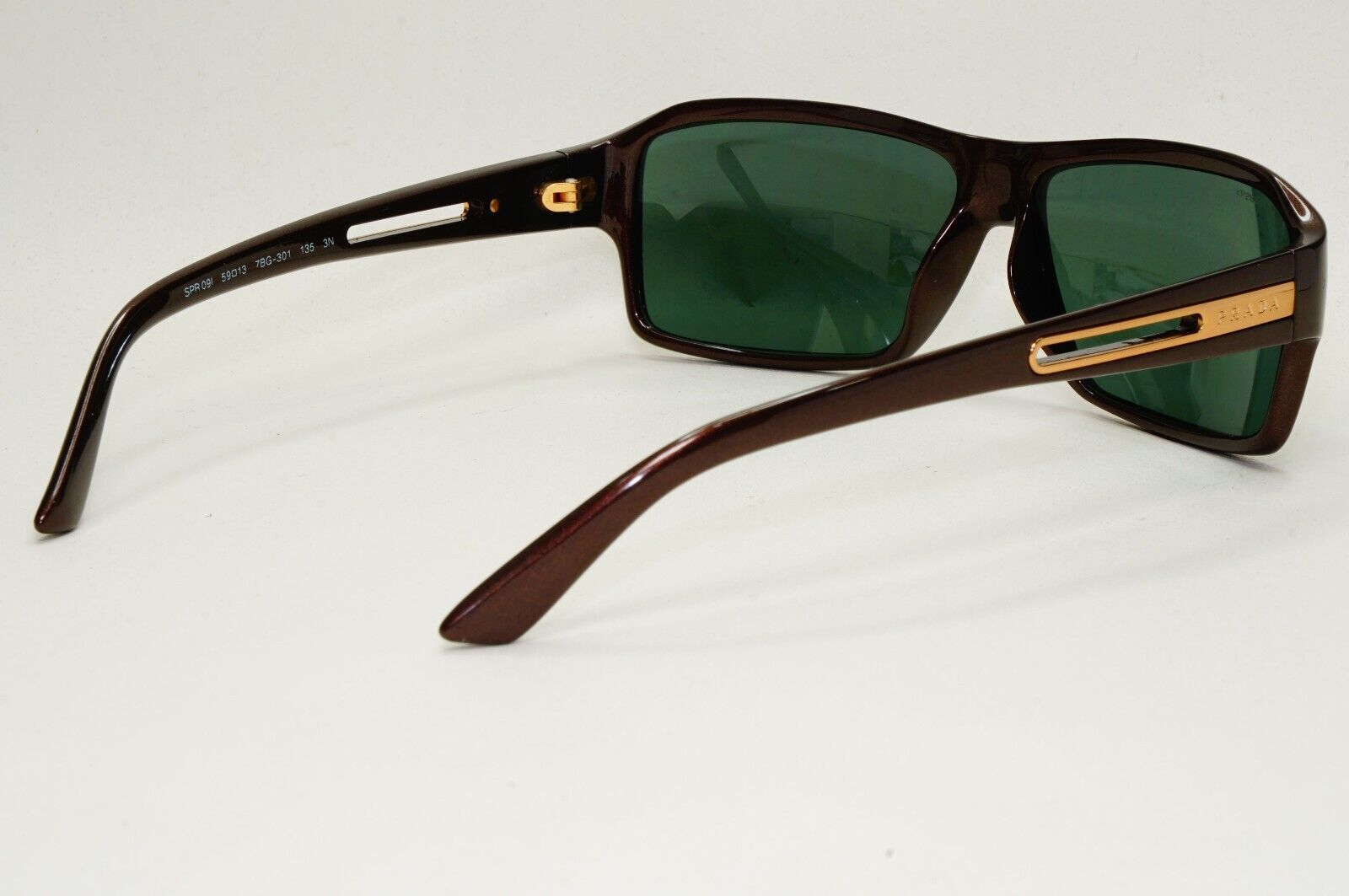 Prada Sunglasses 2007 Vintage Brown Green Gold PR09IS SPR 09I 7BG-3O1 171024