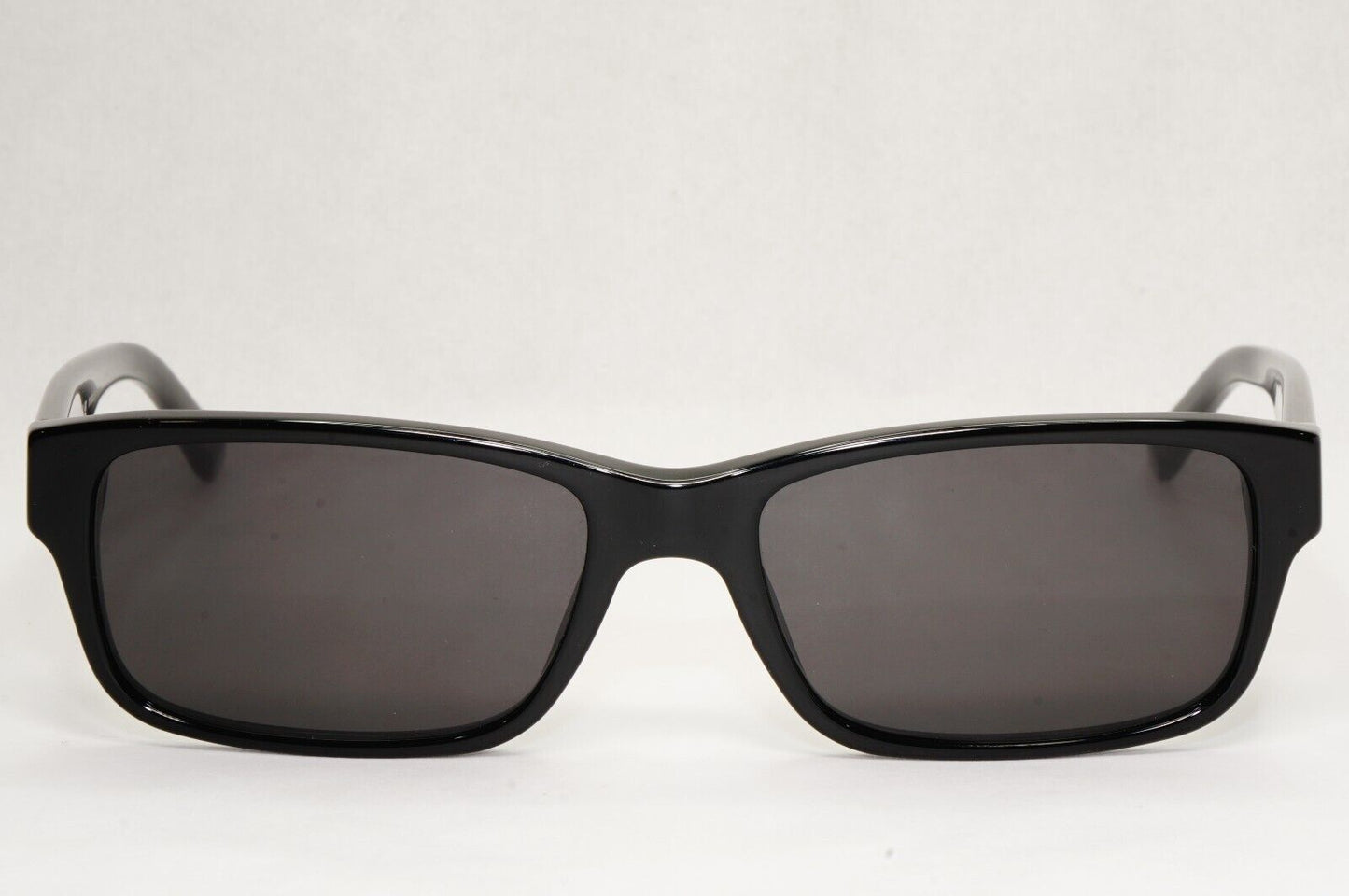 Prada Sunglasses Black Glossy Rectangle Square PR16MV VPR 16M 1AB-1O1 53mm