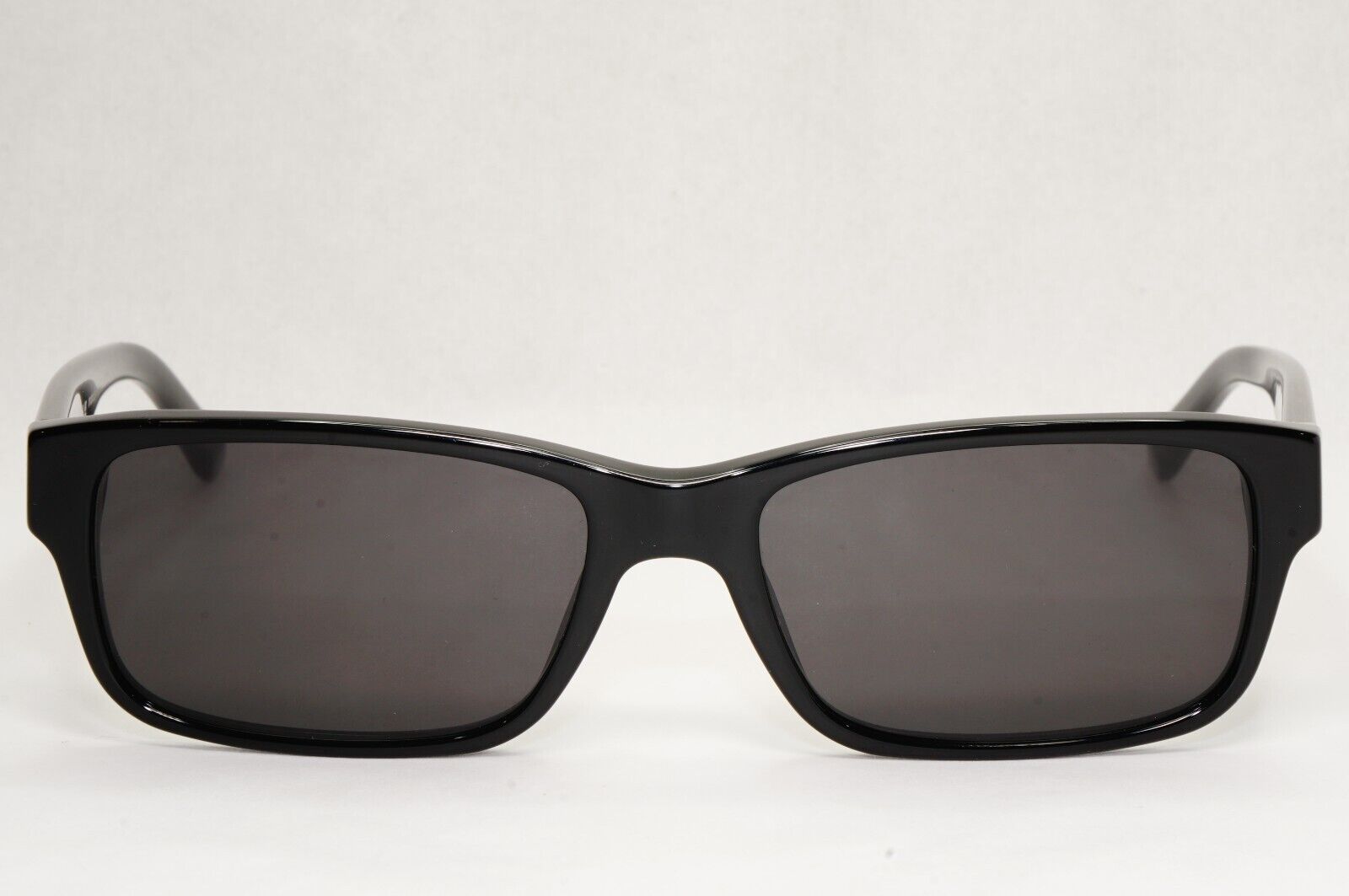 Prada Sunglasses Black Glossy Rectangle Square PR16MV VPR 16M 1AB-1O1 53mm