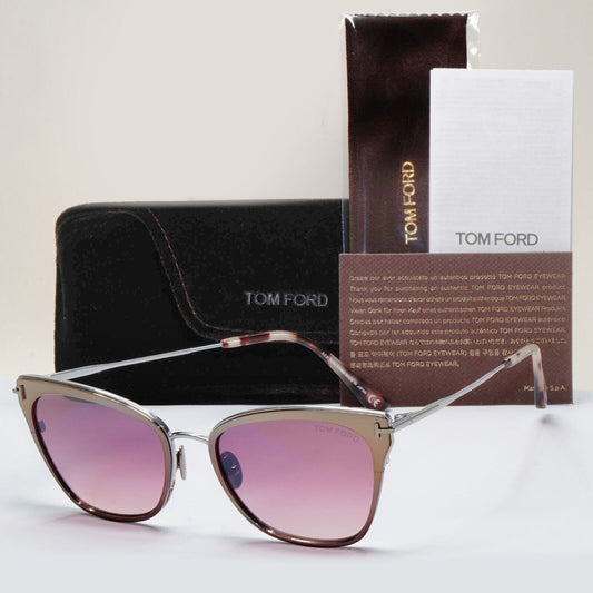 Tom Ford Sunglasses Faryn Titanium Ruthenium Bordeaux Red FT0843 TF 843 12U