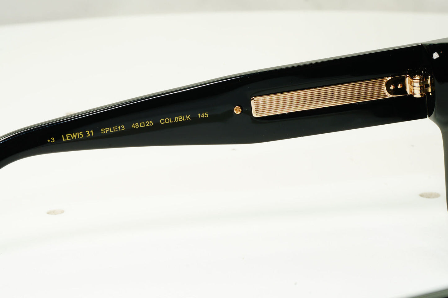Police Lewis Hamilton F1 Sunglasses Black Gold Square Acetate SPL E13 COL 0BLK