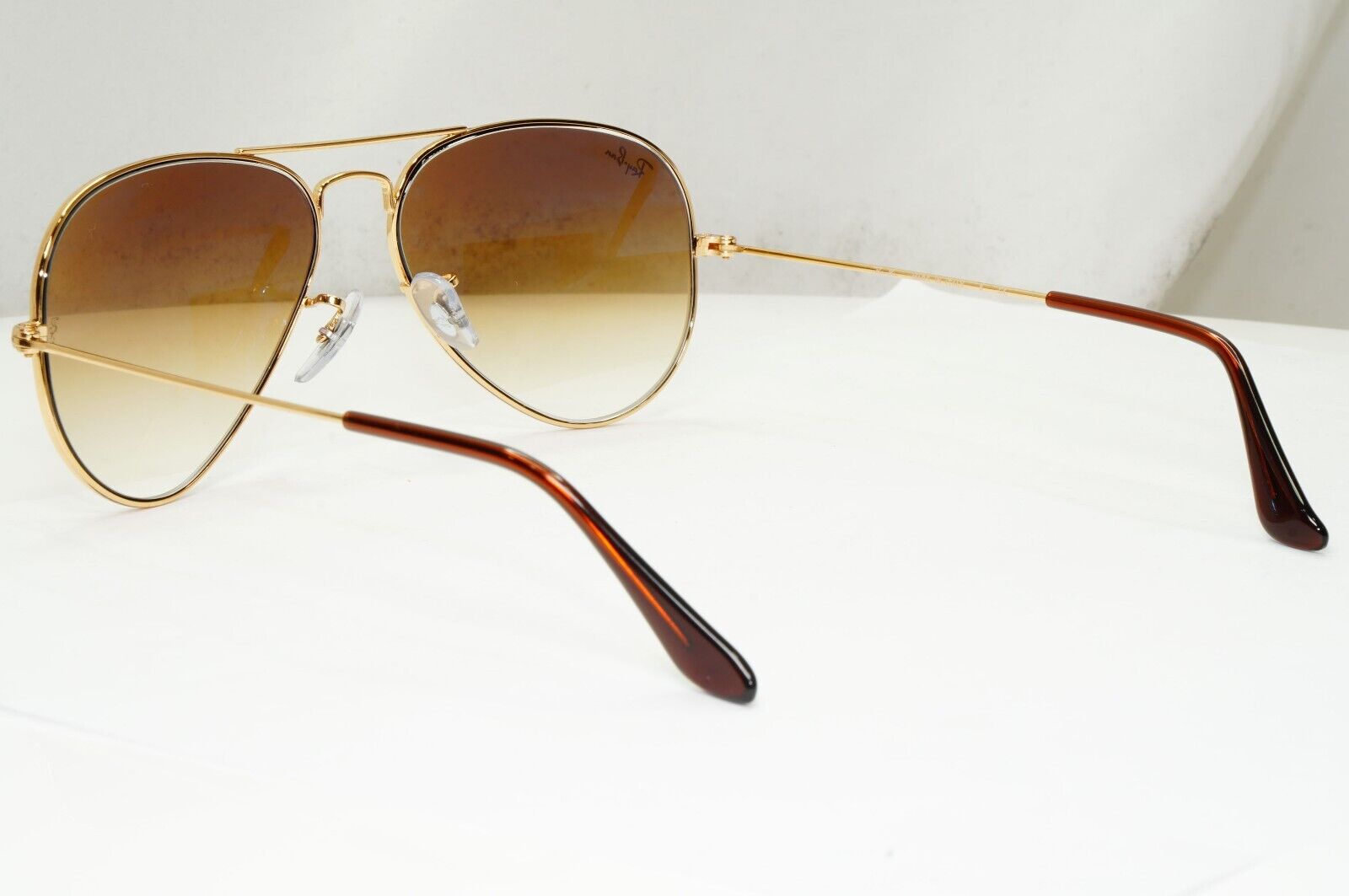 Ray-Ban Sunglasses Aviator Gold Brown Gradient RB 3025 Aviator 001/51 55mm Small