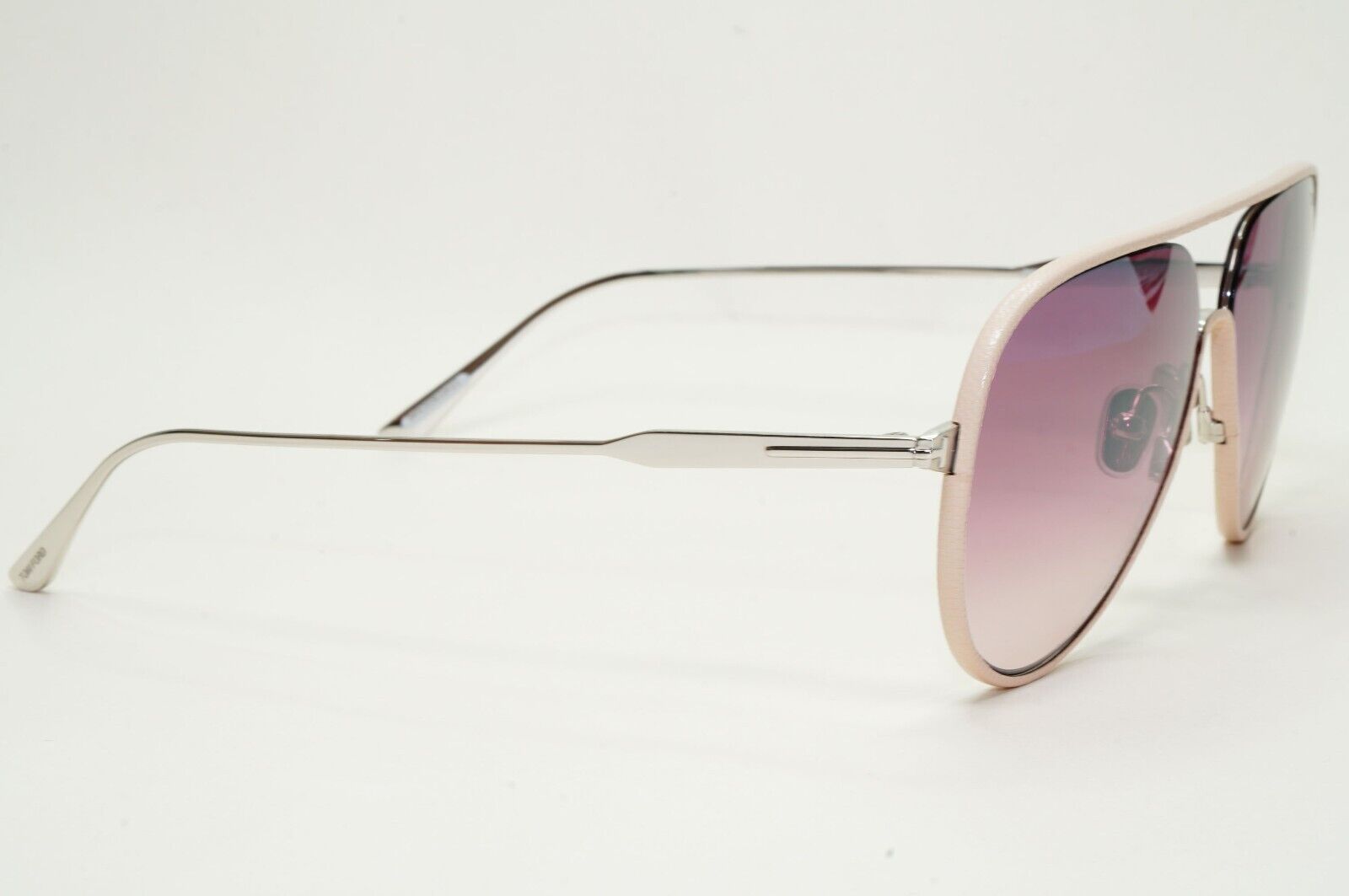 Tom Ford Sunglasses Jessie-02 Leather Pilot Silver Brown FT1016 TF 1016 18Z 60mm