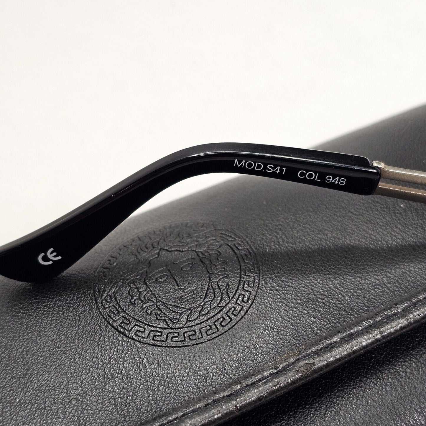 Gianni Versace Sunglasses 1995 Vintage Oval Medusa Gunmetal MOD S41 948 270324