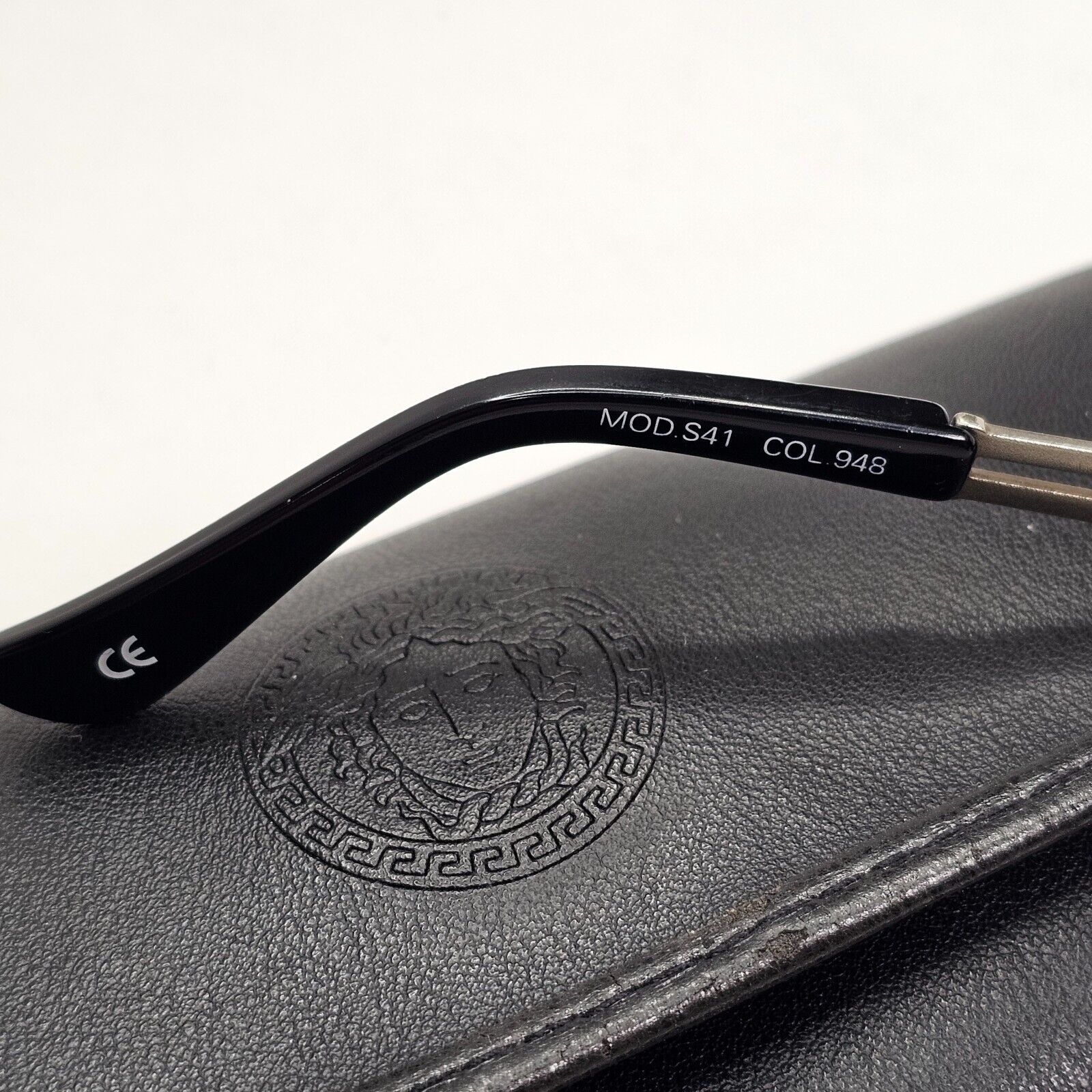Gianni Versace Sunglasses 1995 Vintage Oval Medusa Gunmetal MOD S41 948 270324