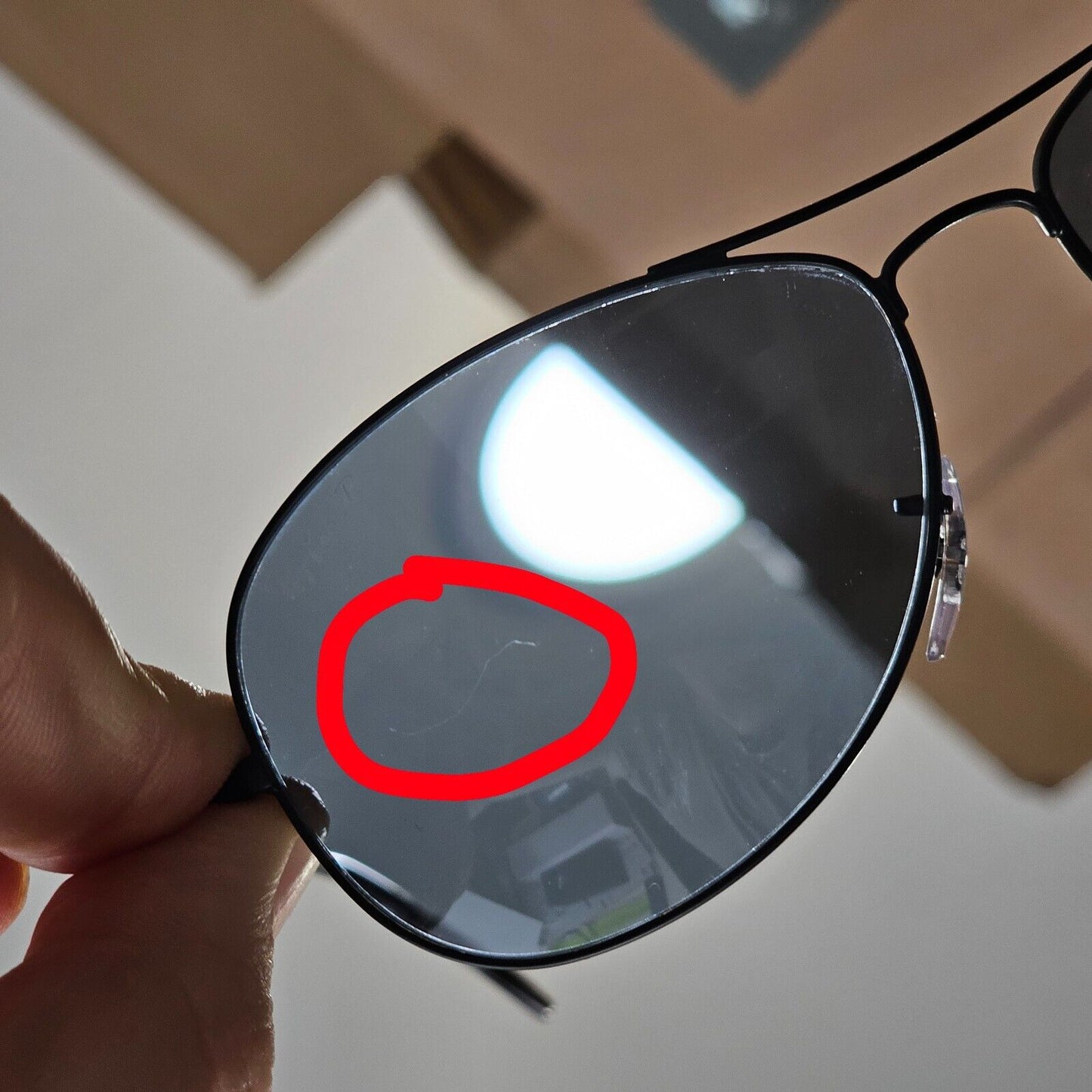 Ray-Ban Sunglasses Polarized Chromance Black Blue Pilot RB 3562 006/BA 59mm [a]