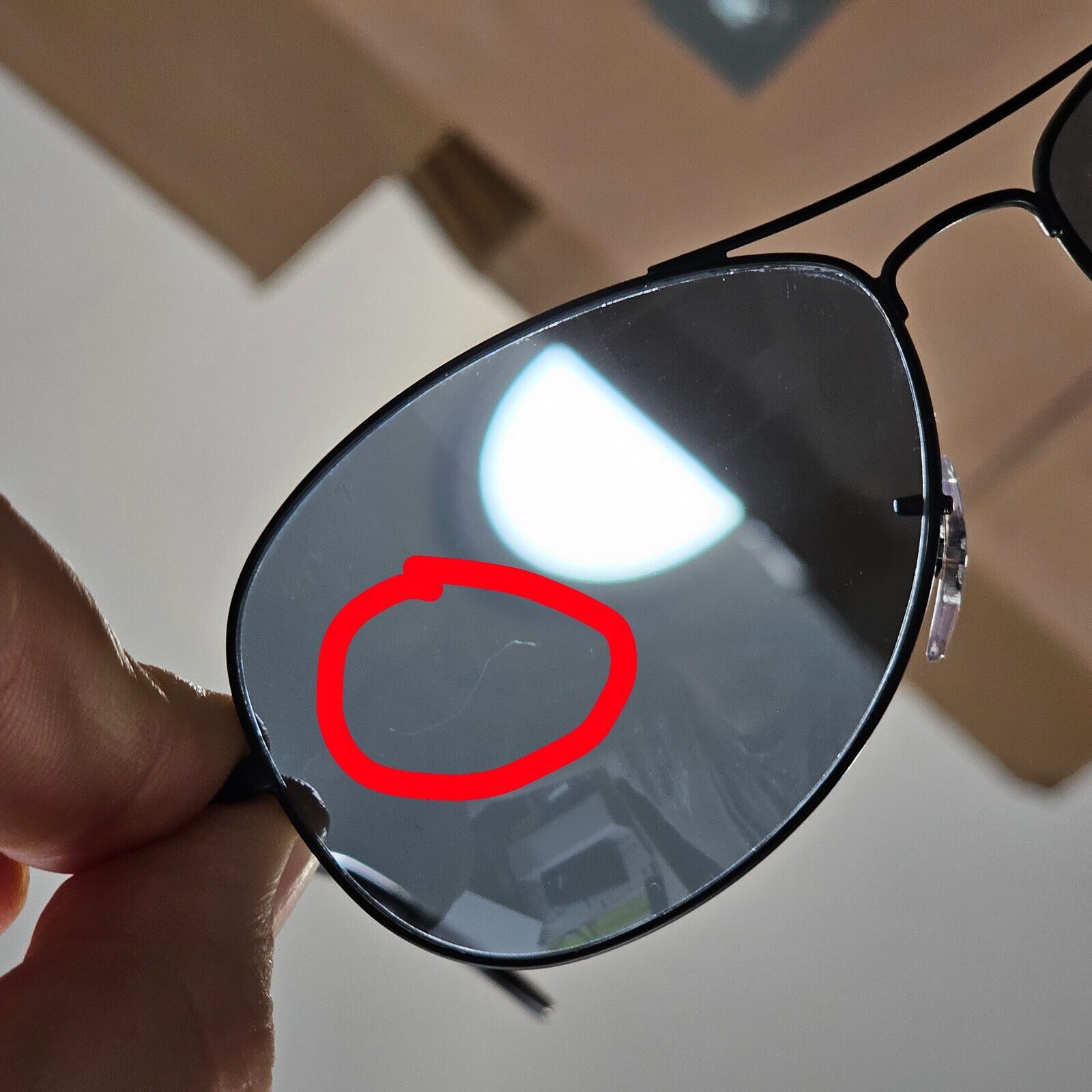 Ray-Ban Sunglasses Polarized Chromance Black Blue Pilot RB 3562 006/BA 59mm [a]