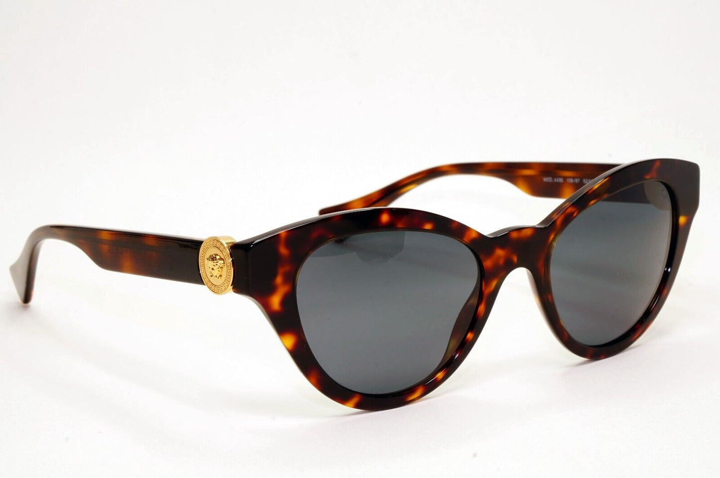 Versace Sunglasses Tortoise Havana Brown Grey Cat Eye MOD VE 4435 108/87 52mm