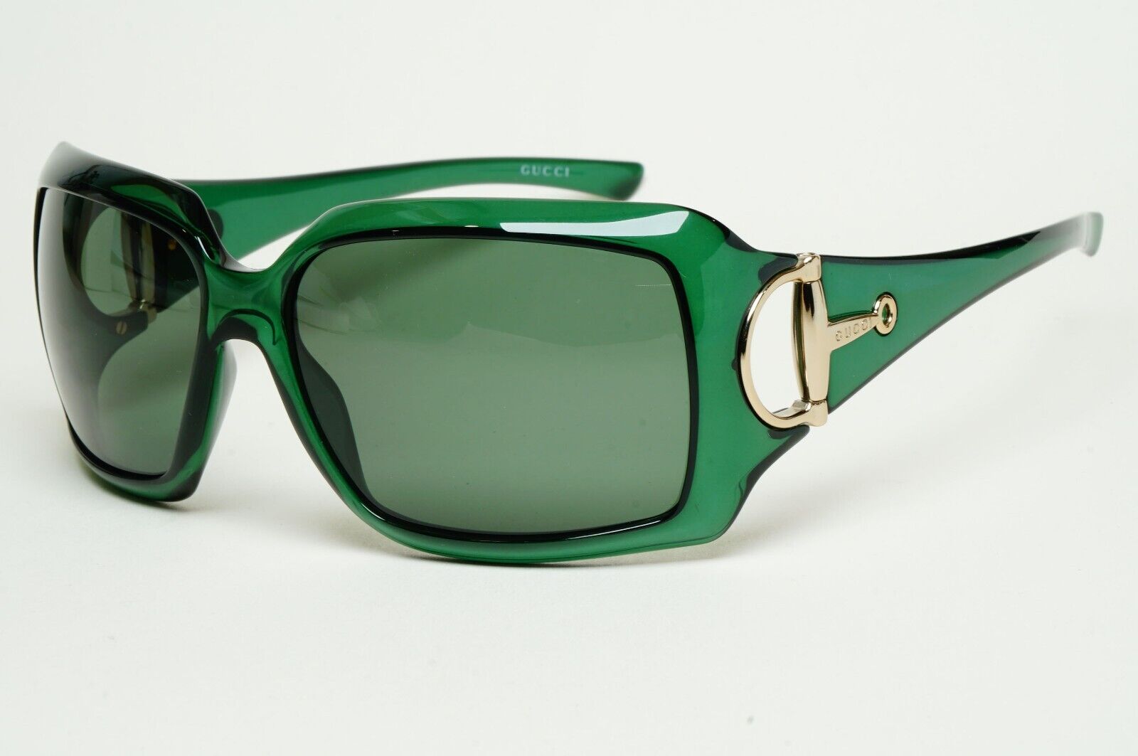 Gucci Sunglasses 2005 Vintage Horsebit Green Gold Square GG 2562/S PT1 070125