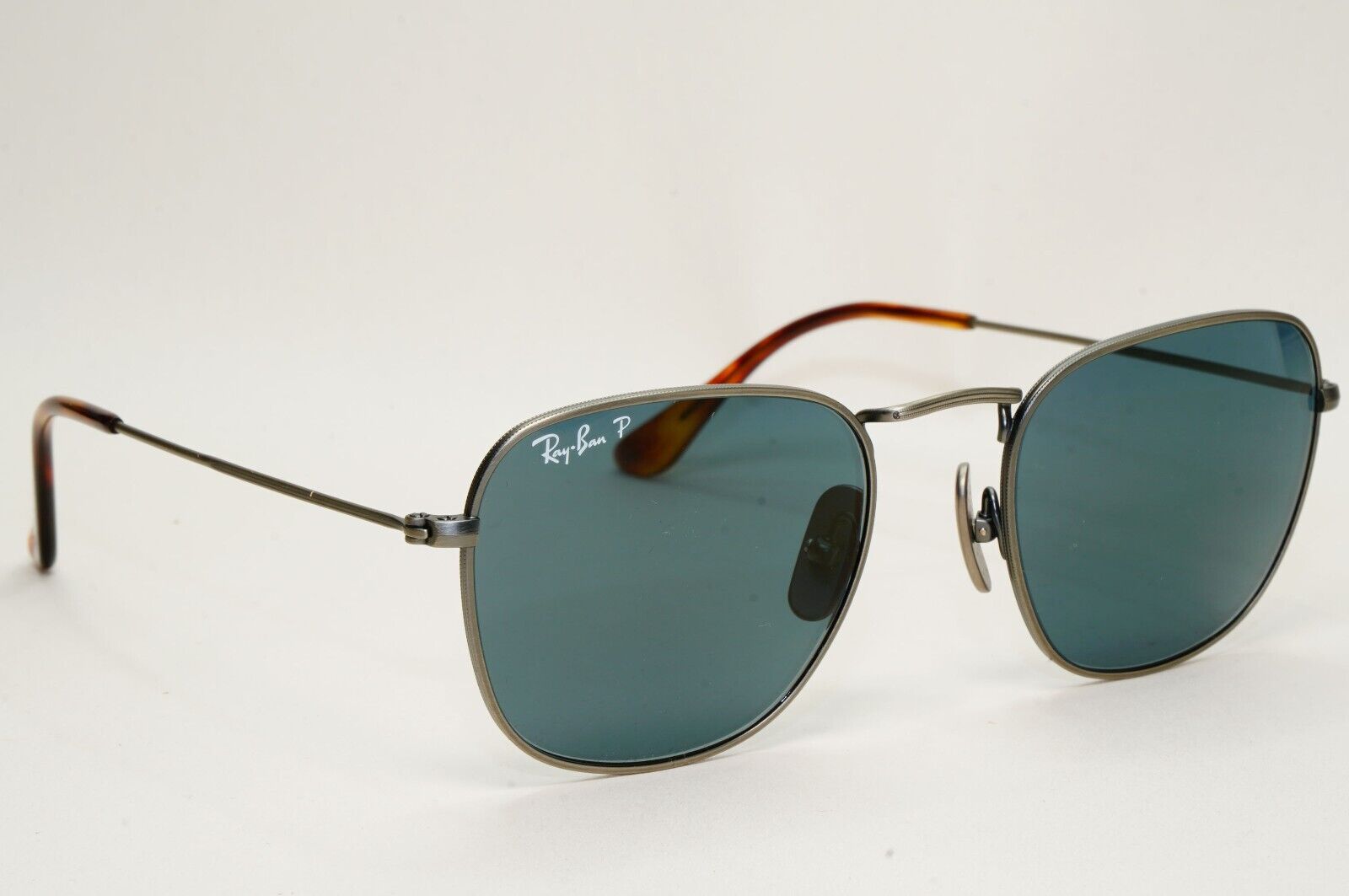 Ray-Ban Sunglasses Frank Titanium Polarised Blue Gunmetal RB 8157 9208/T0 51mm