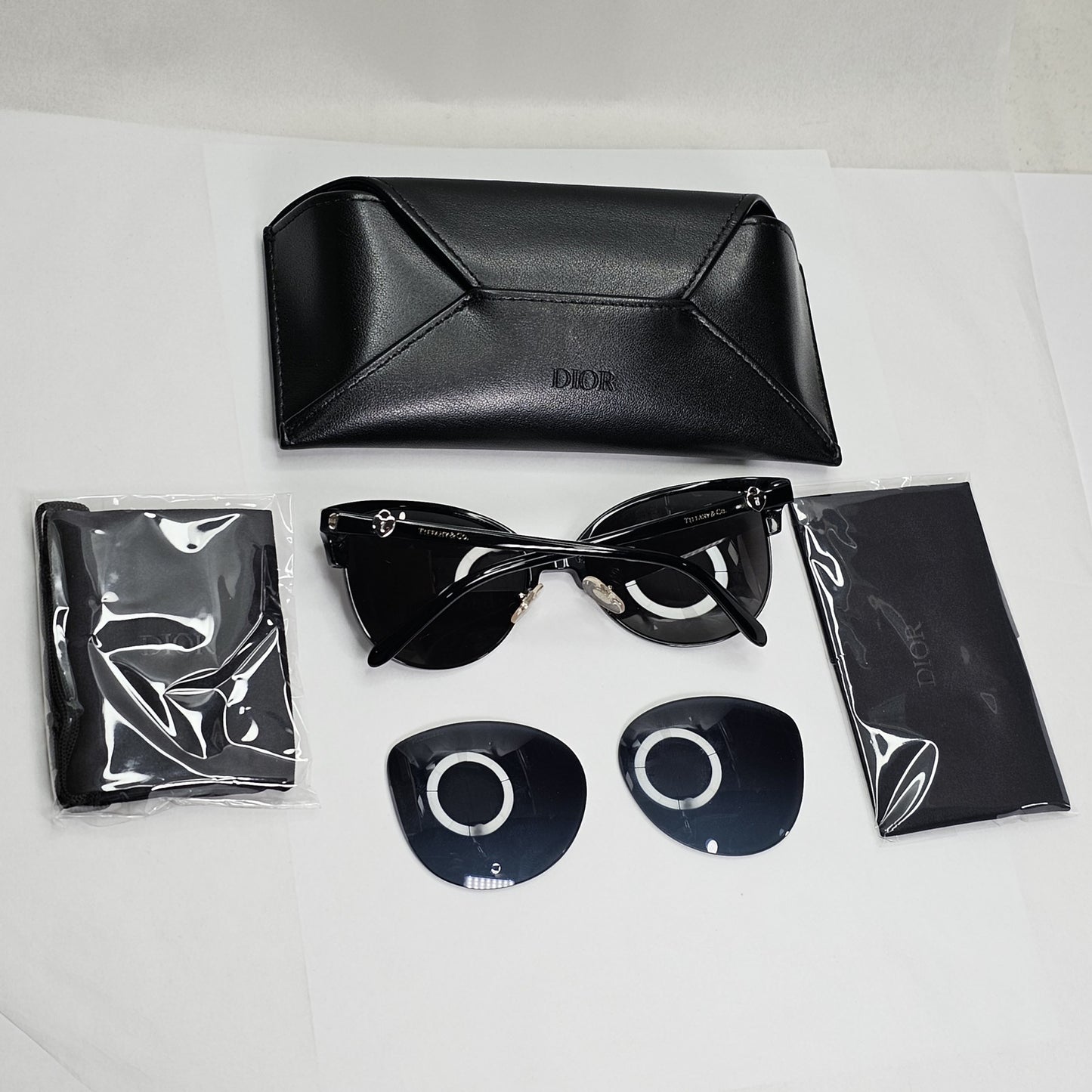 Tiffany & Co. Sunglasses 2014 Vintage Black Silver Locks TF 4080 8001/4U 141223