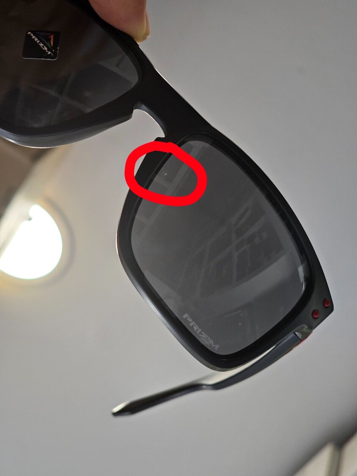 Oakley Sunglasses Holbrook Black Matte Grey Prizm Square Red OO 9102 U2 57mm [C]