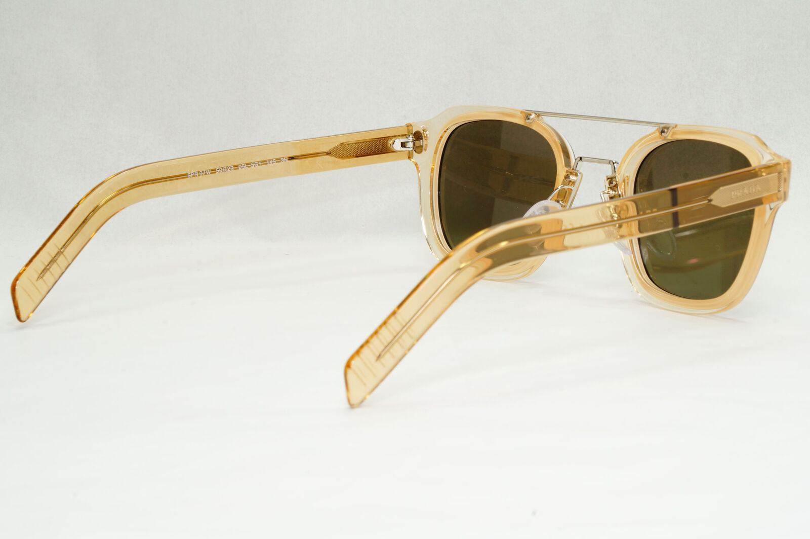 Prada Sunglasses Honey Transparent Caramel Naviator PR07WS SPR 07W 05L-5G1 50mm