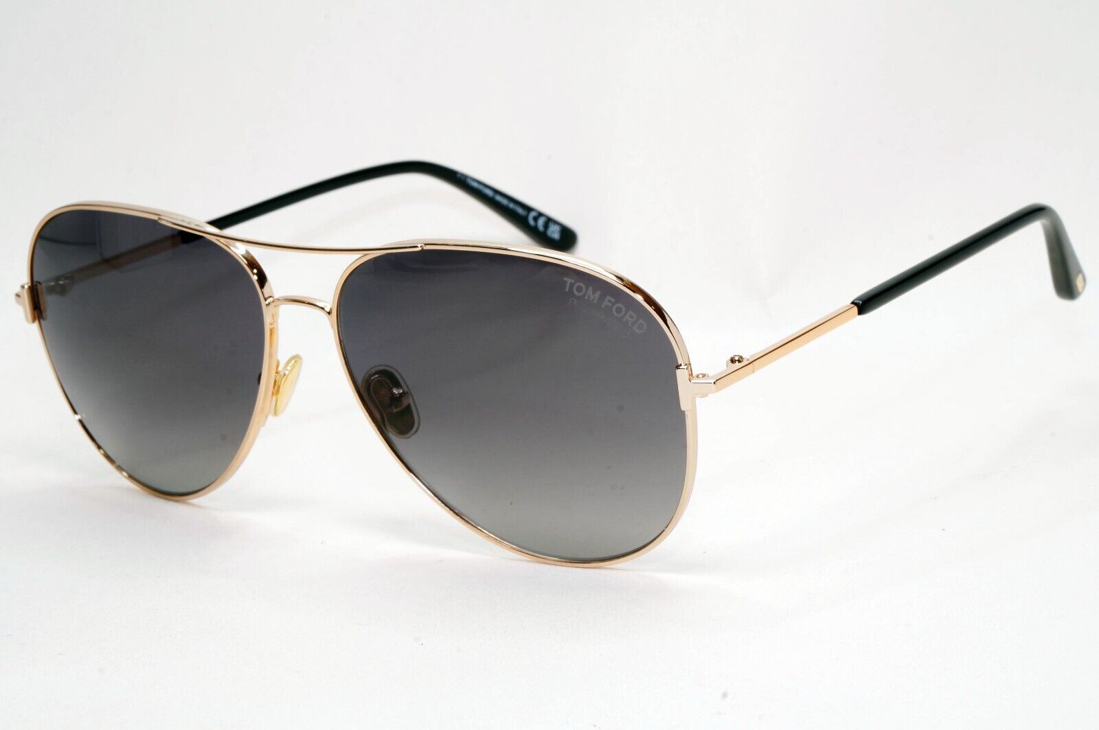 Tom Ford Sunglasses Clark Polarized Gold Pilot Grey FT0823 TF 823 28D 61mm