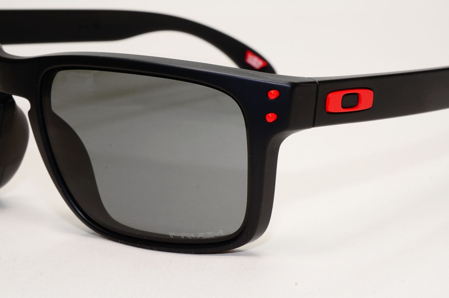 Oakley Sunglasses Holbrook Black Matte Grey Prizm Square Red OO 9102 U2 57mm [a]