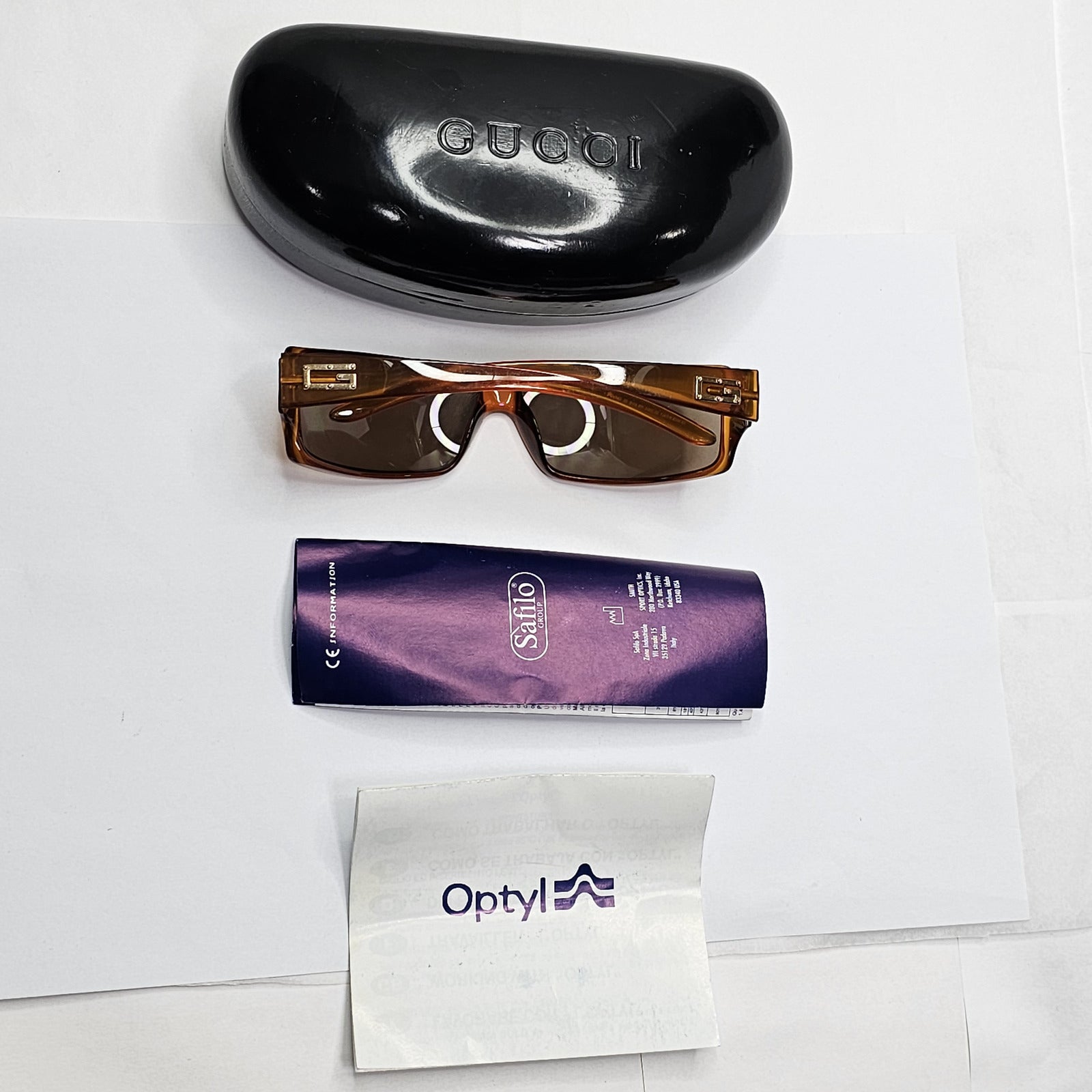 Gucci Sunglasses 1999 Vintage Brown Dark Orange Honey GG 2515/S PP8 180224