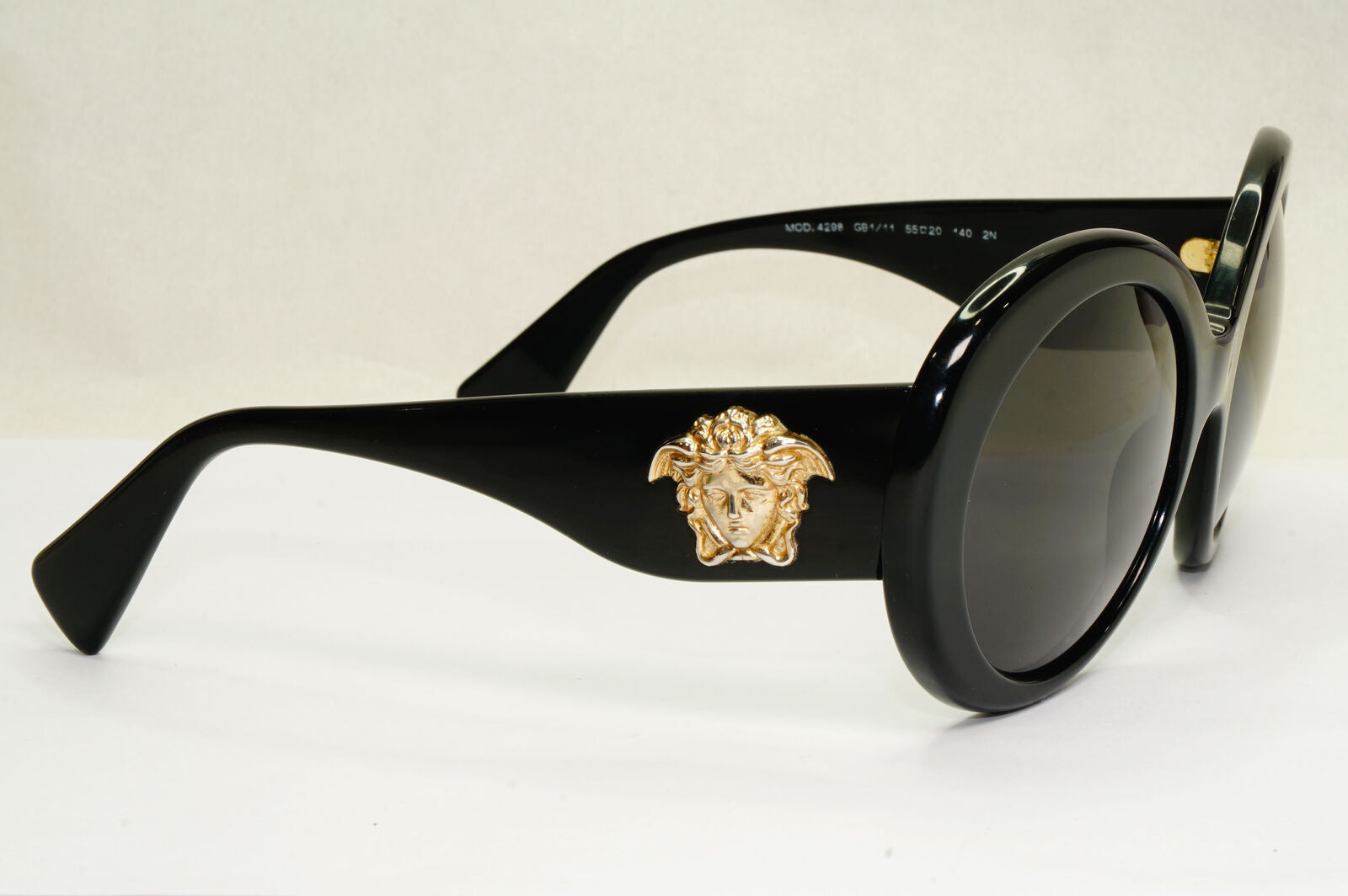 Versace Sunglasses Black Gold Large Medusa Oversized MOD VE 4298 GB1/11 180224