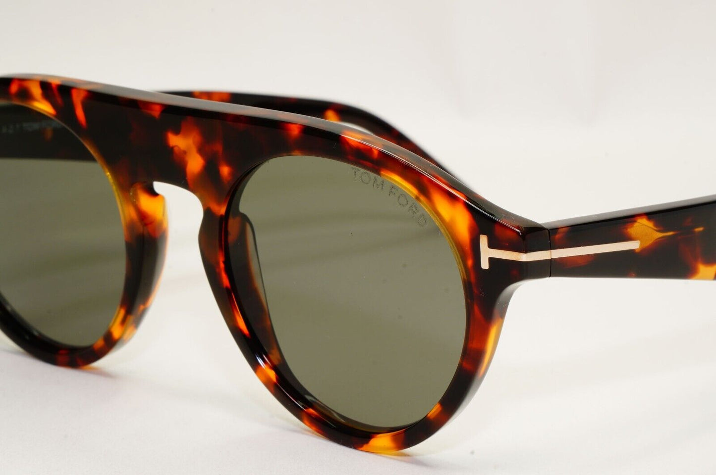 Tom Ford Sunglasses Christopher-02 Brown Tortoiseshell Green FT0633 TF 633 52A