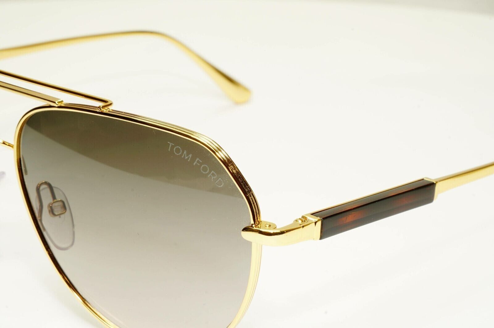 Tom Ford Sunglasses Gold Pilot Metal Brown Andes FT0670 TF 670 30B [b] 38157