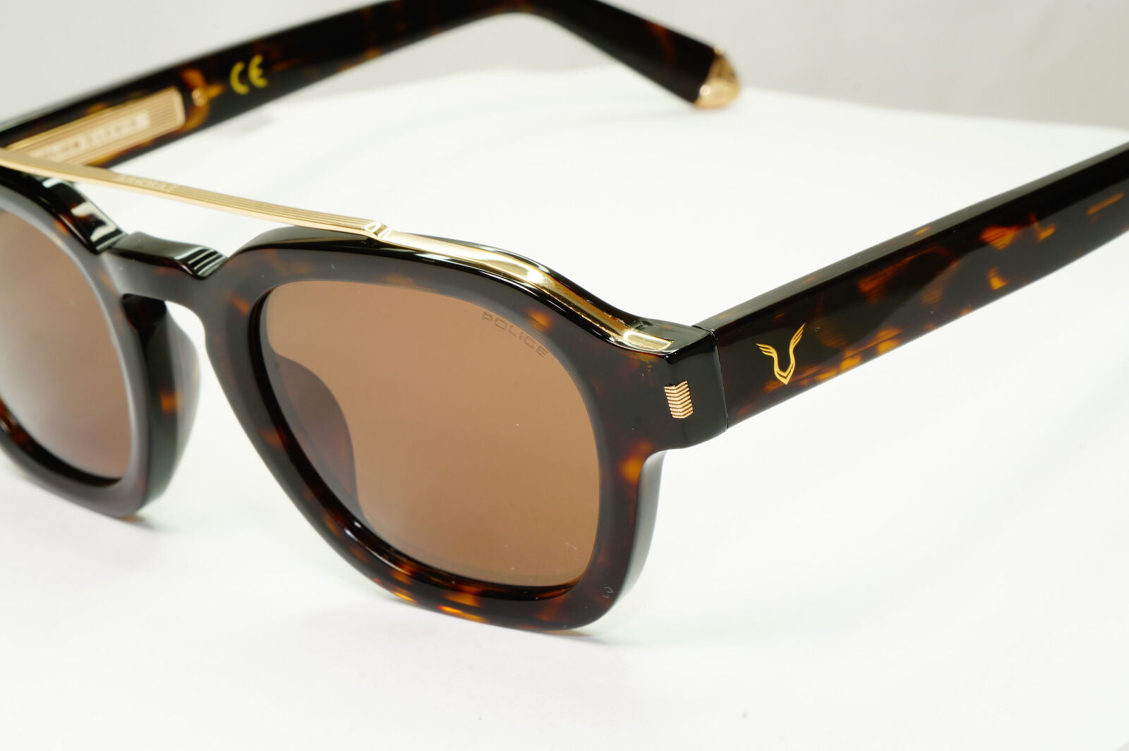 Police Lewis Hamilton F1 Sunglasses Brown Tortoiseshell Gold SPL C47 COL 722X